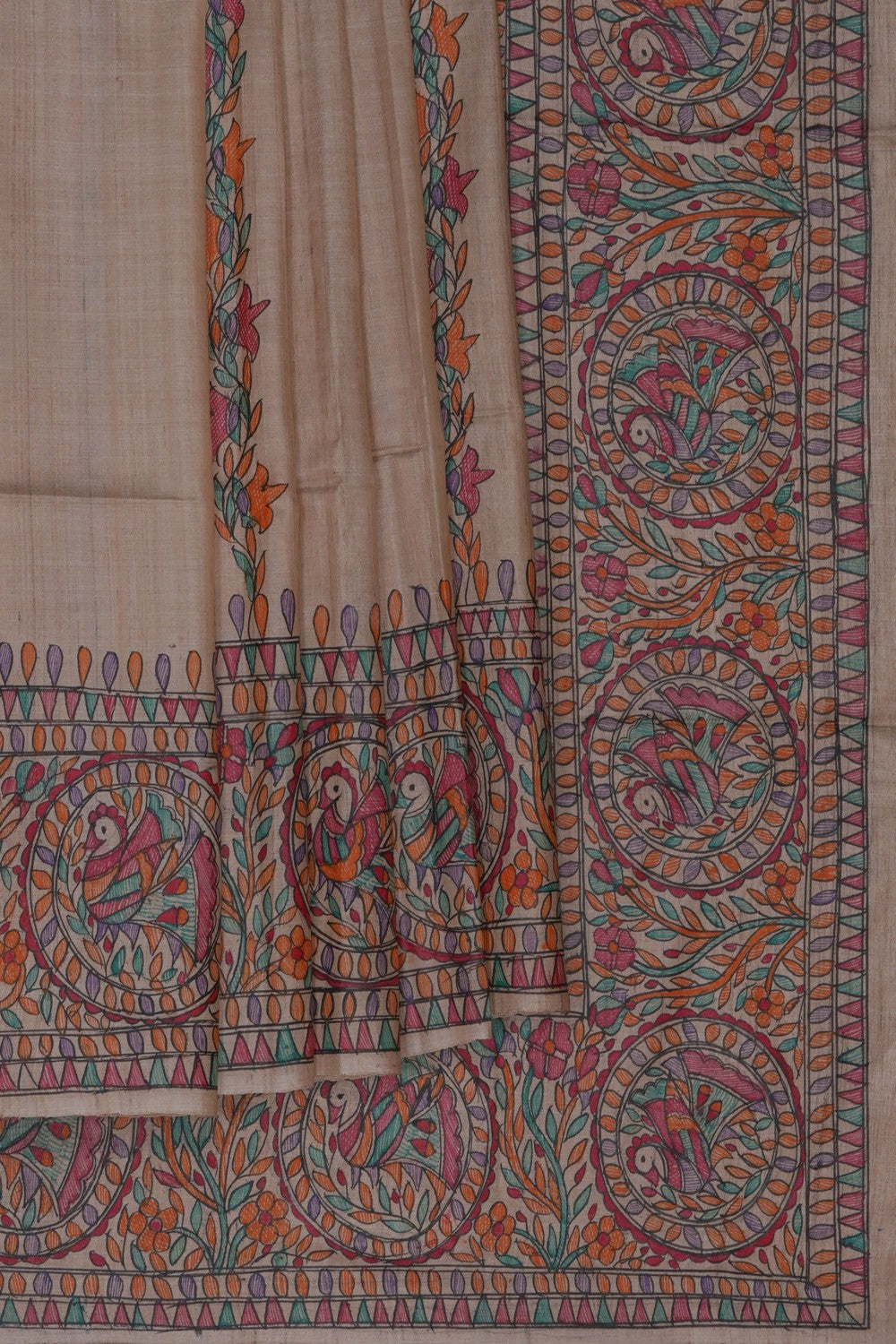 Image of Madhubani Painting Saree