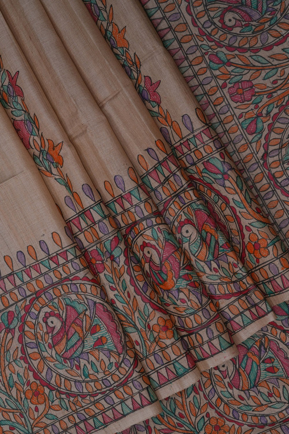 Image of Madhubani Painting Saree