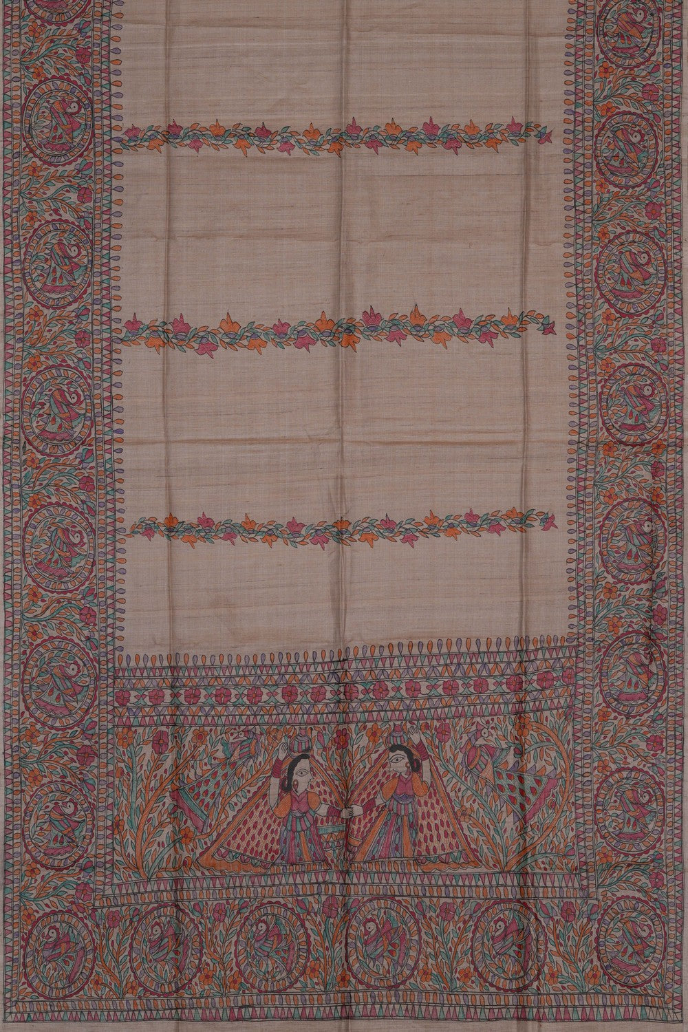 Image of Madhubani Painting Saree