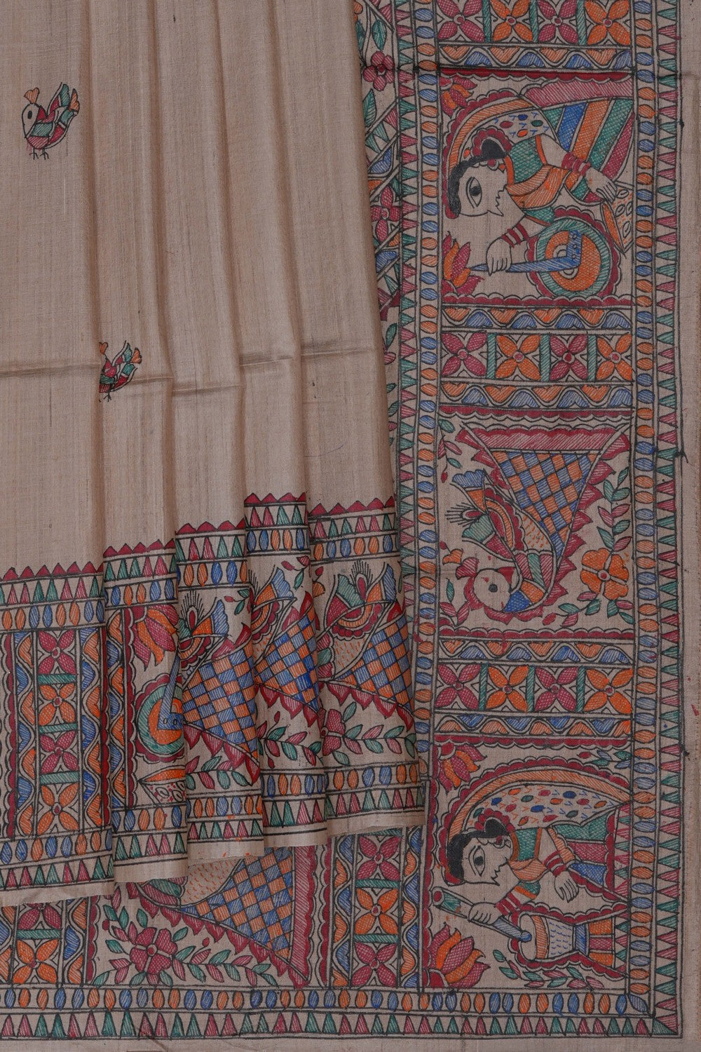 Image of Madhubani Painting Saree