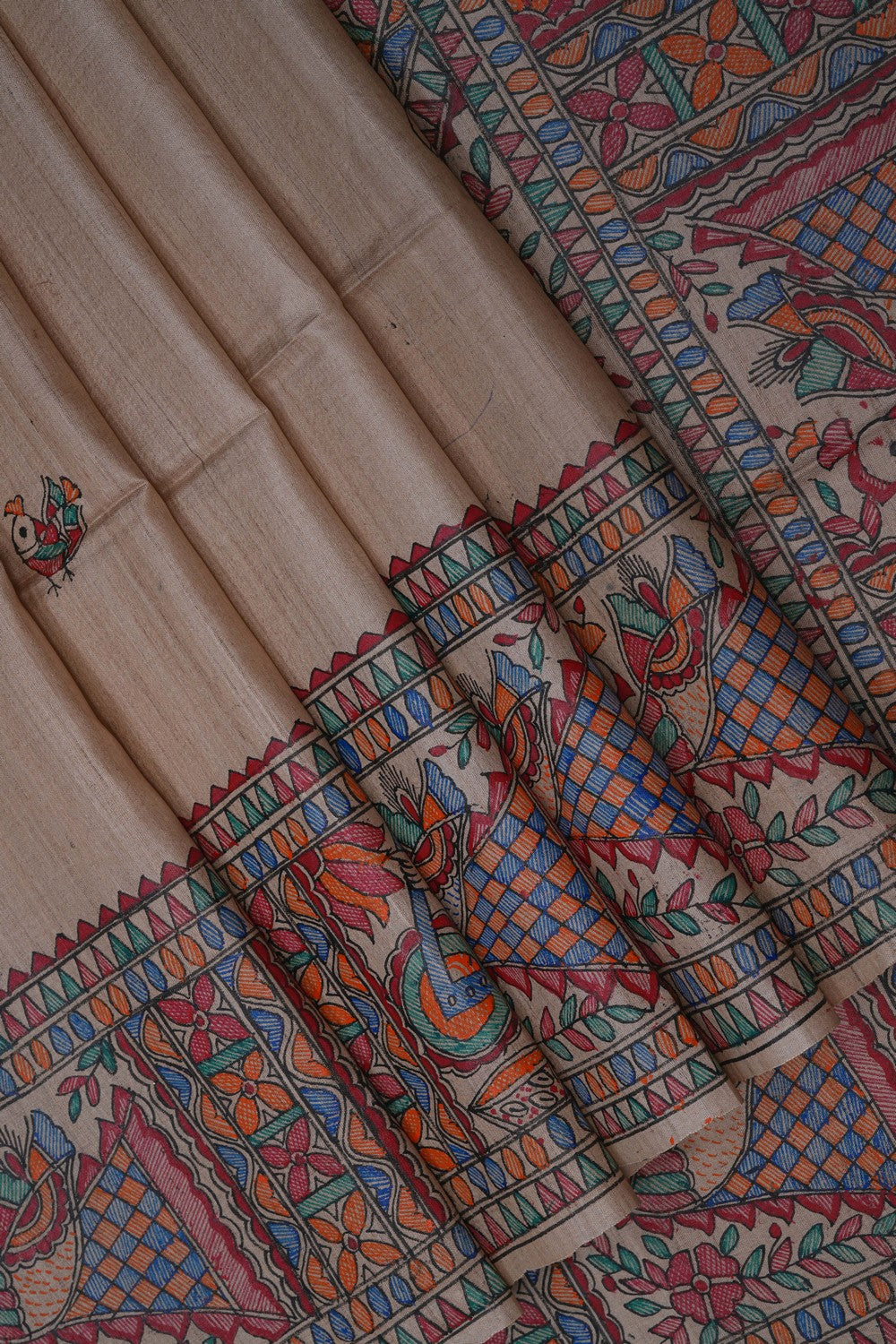 Image of Madhubani Painting Saree