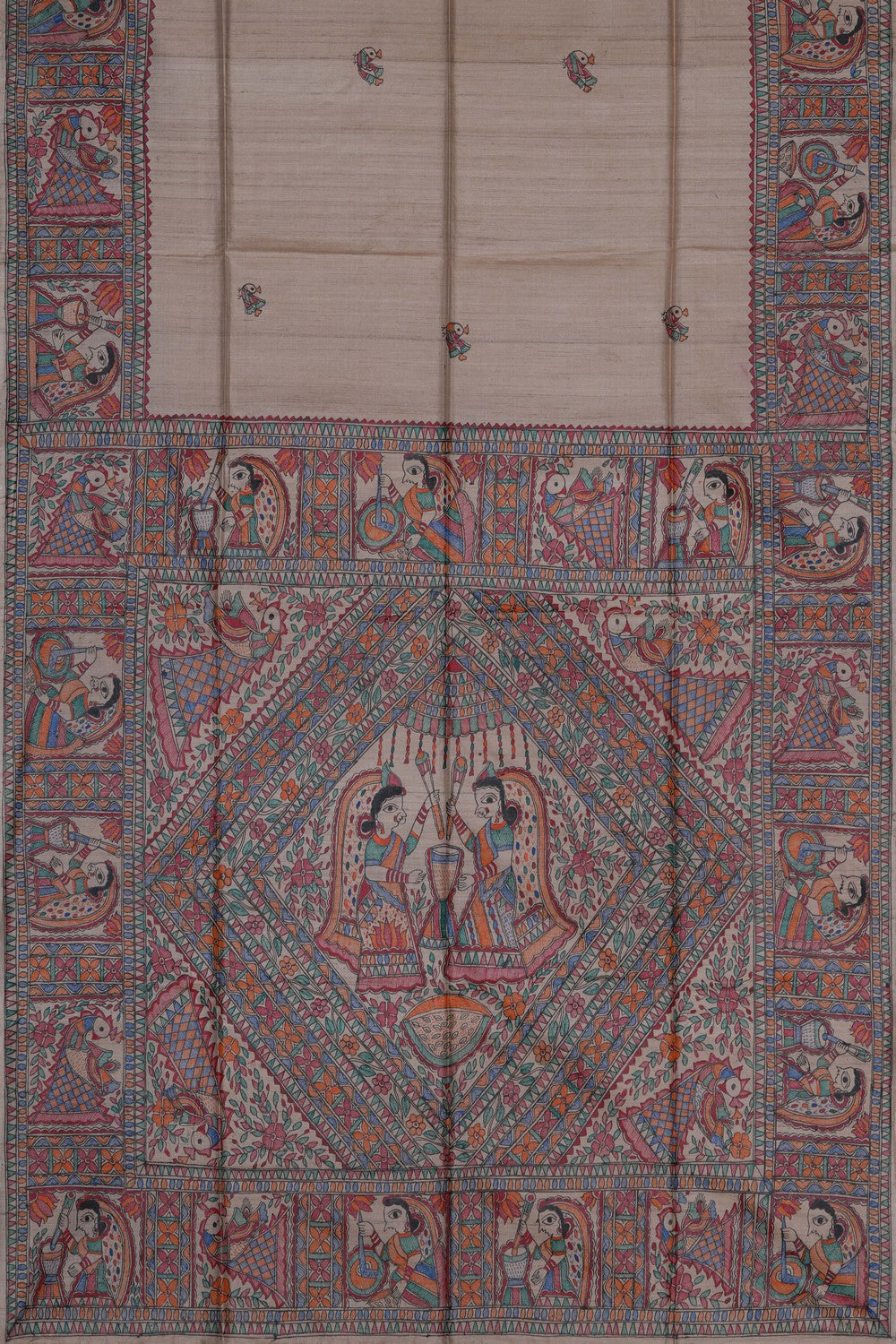 Image of Madhubani Painting Saree