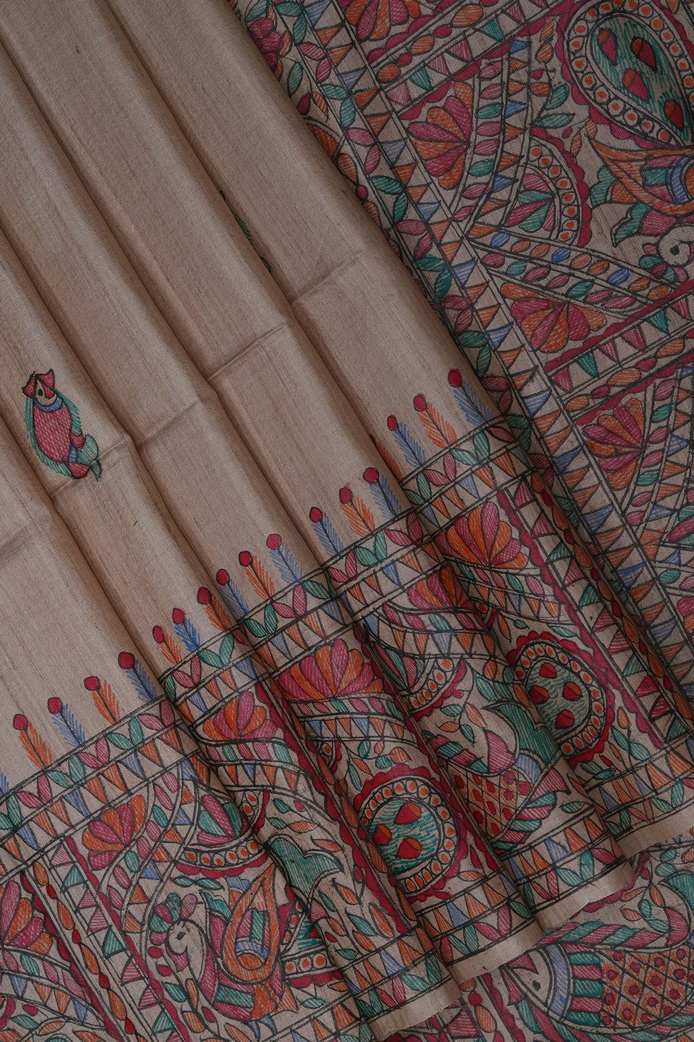 Image of Madhubani Painting Saree