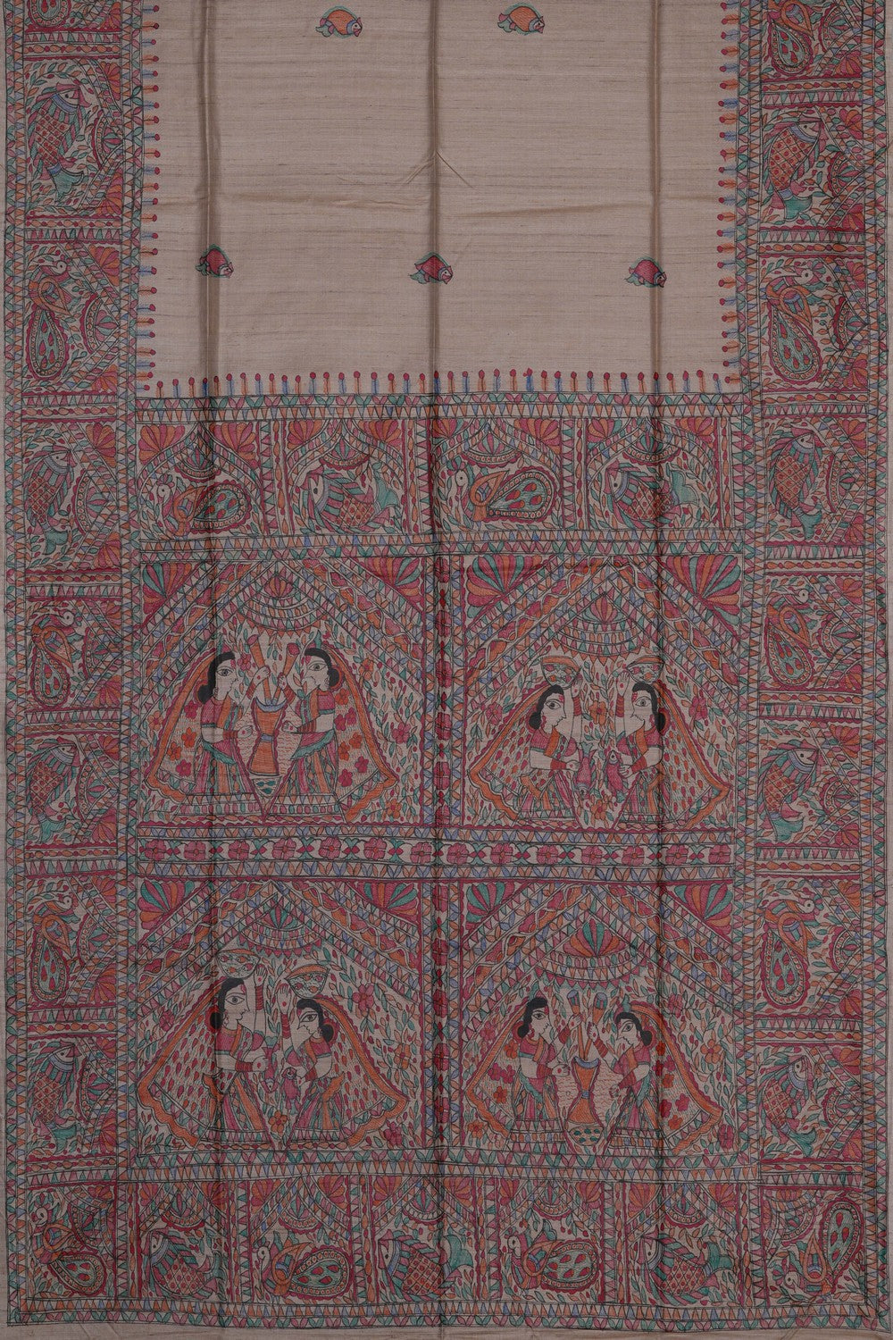 Image of Madhubani Painting Saree