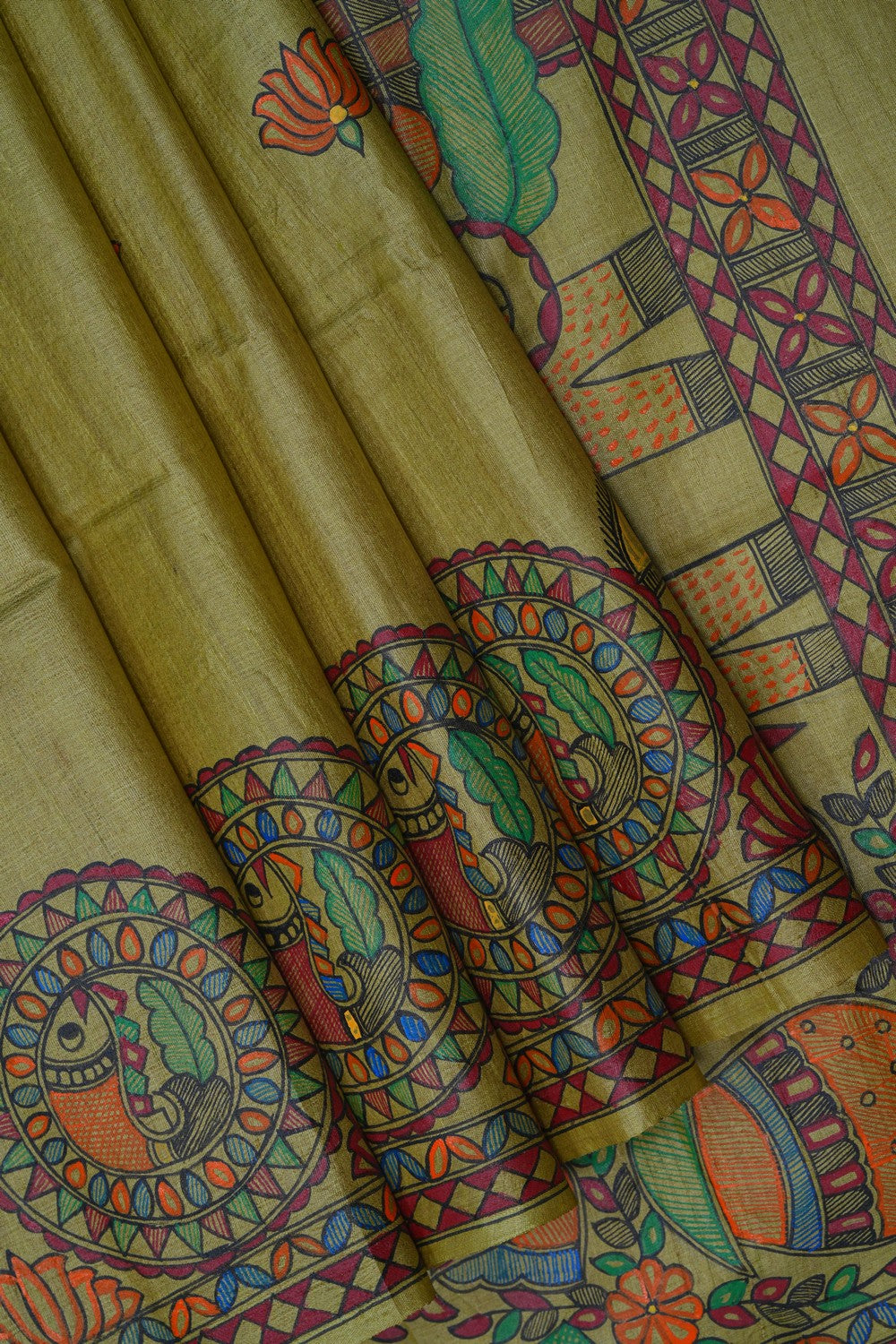 Image of Madhubani Painting Saree
