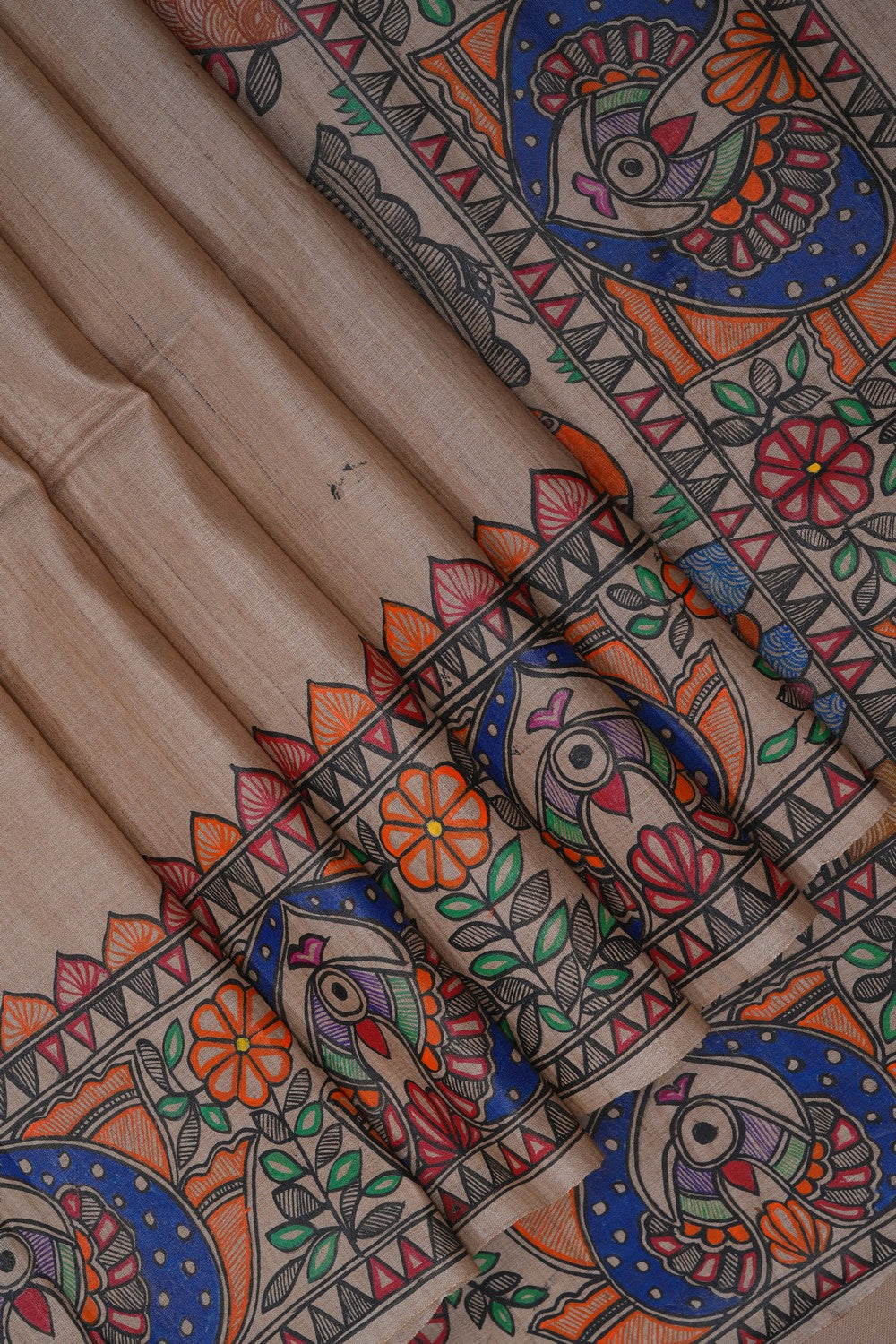 Image of Madhubani Painting Saree