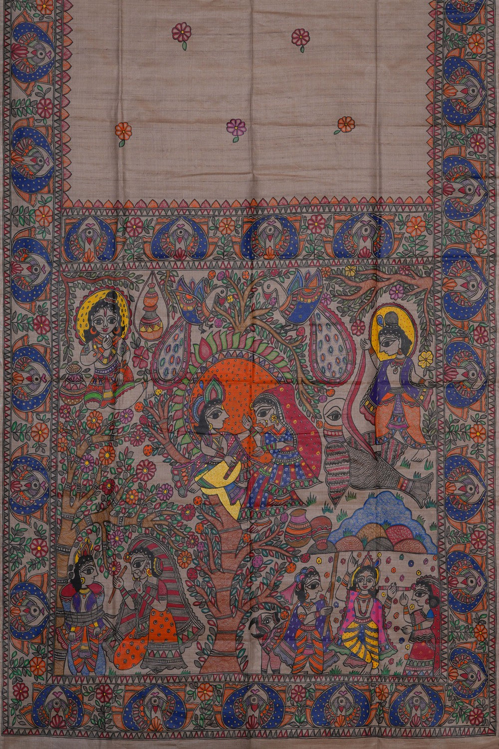 Image of Madhubani Painting Saree
