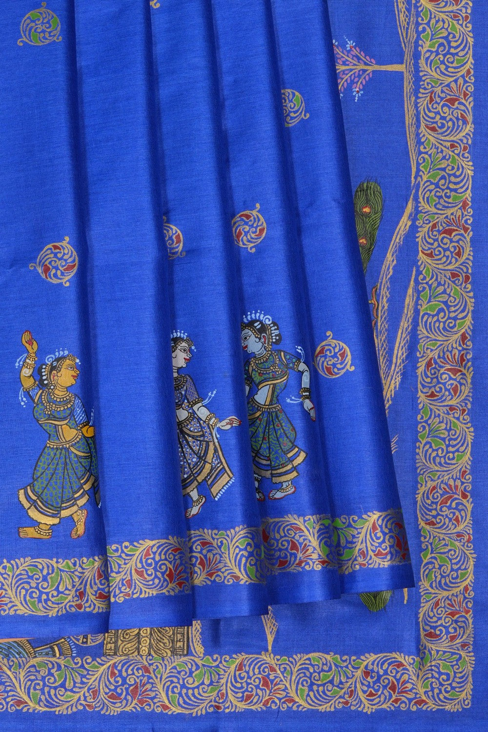 Image of Tussar Silk Patachitra Saree