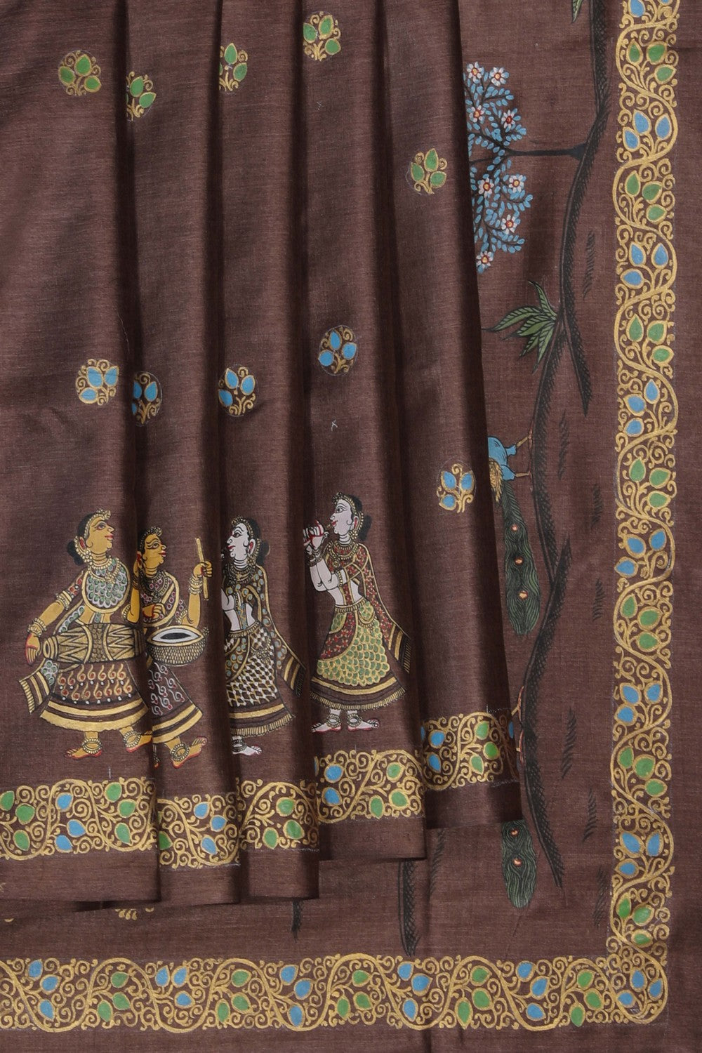 Image of Tussar Silk Patachitra Saree