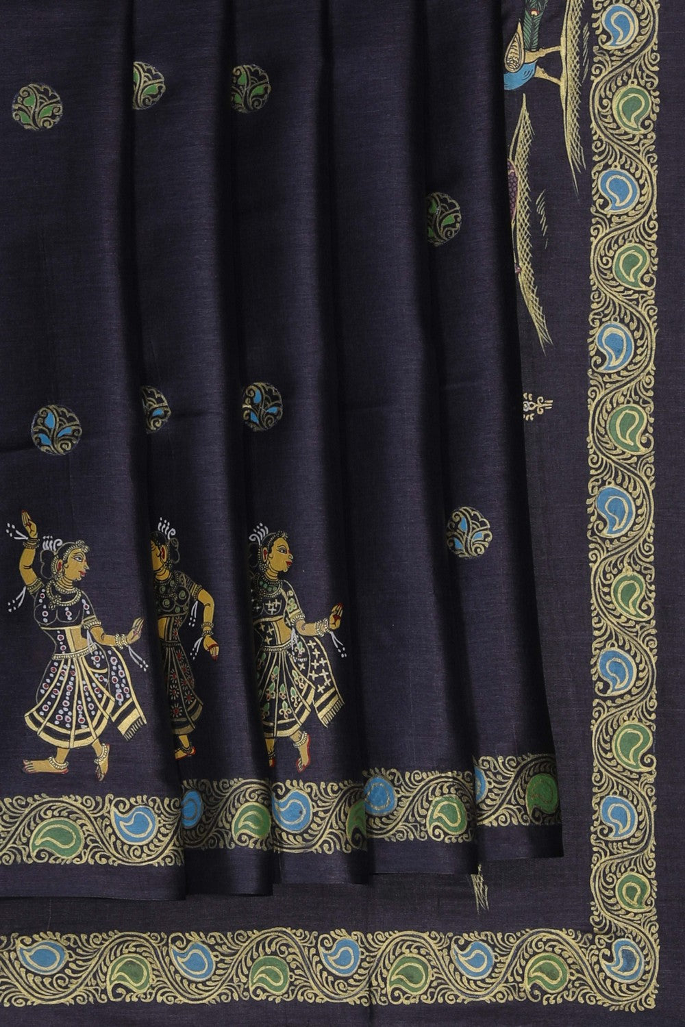 Image of Tussar Silk Patachitra Saree