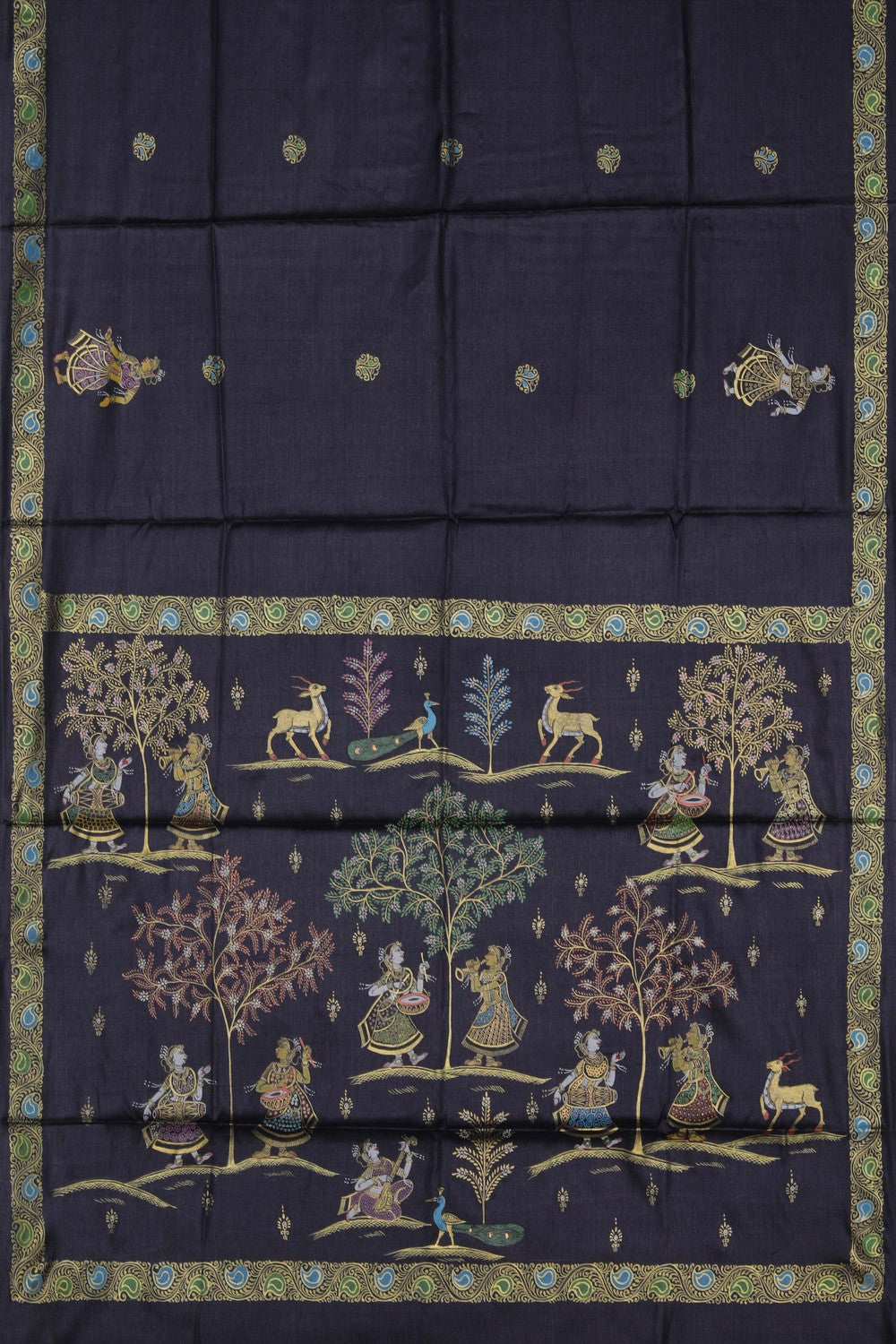 Image of Tussar Silk Patachitra Saree