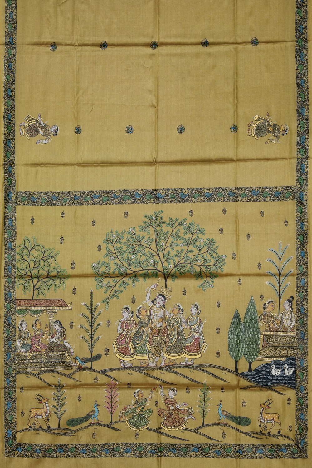 Image of Tussar Silk Patachitra Saree