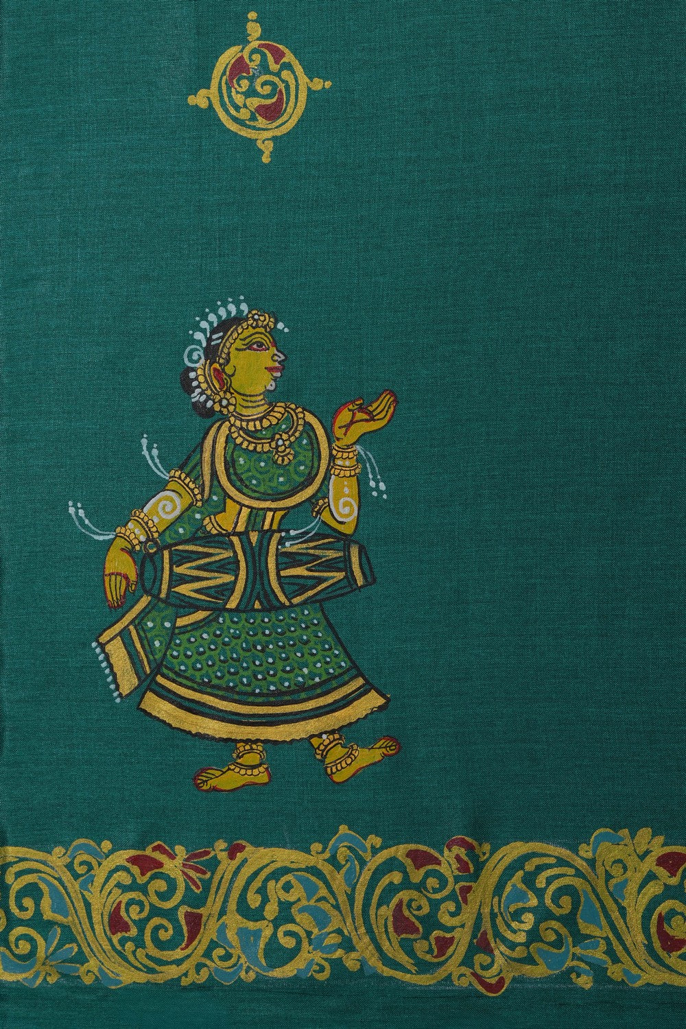 Image of Tussar Silk Patachitra Saree