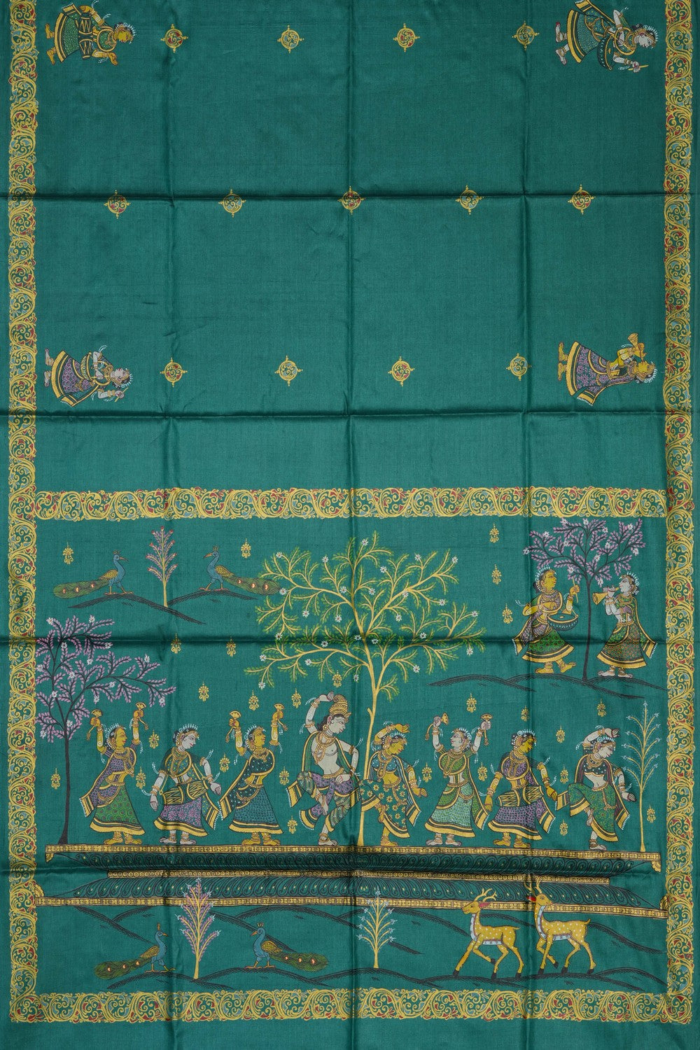 Image of Tussar Silk Patachitra Saree