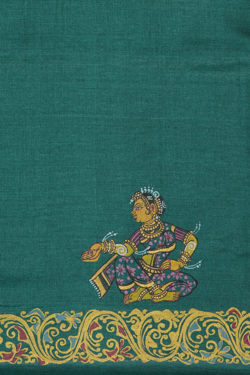 Image of Tussar Silk Patachitra Saree