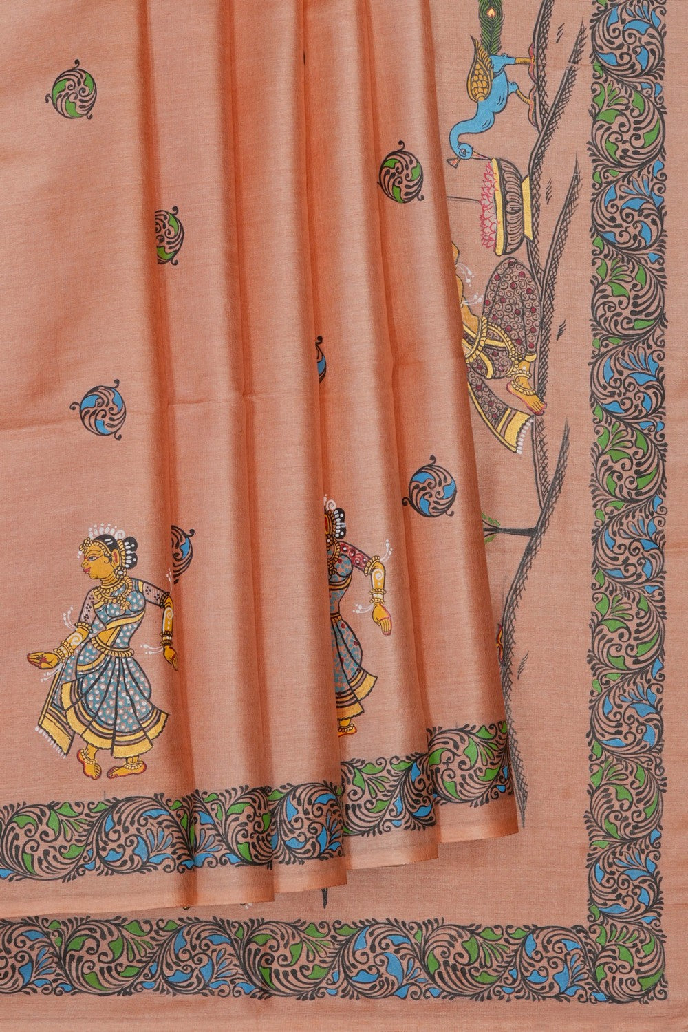 Image of Tussar Silk Patachitra Saree