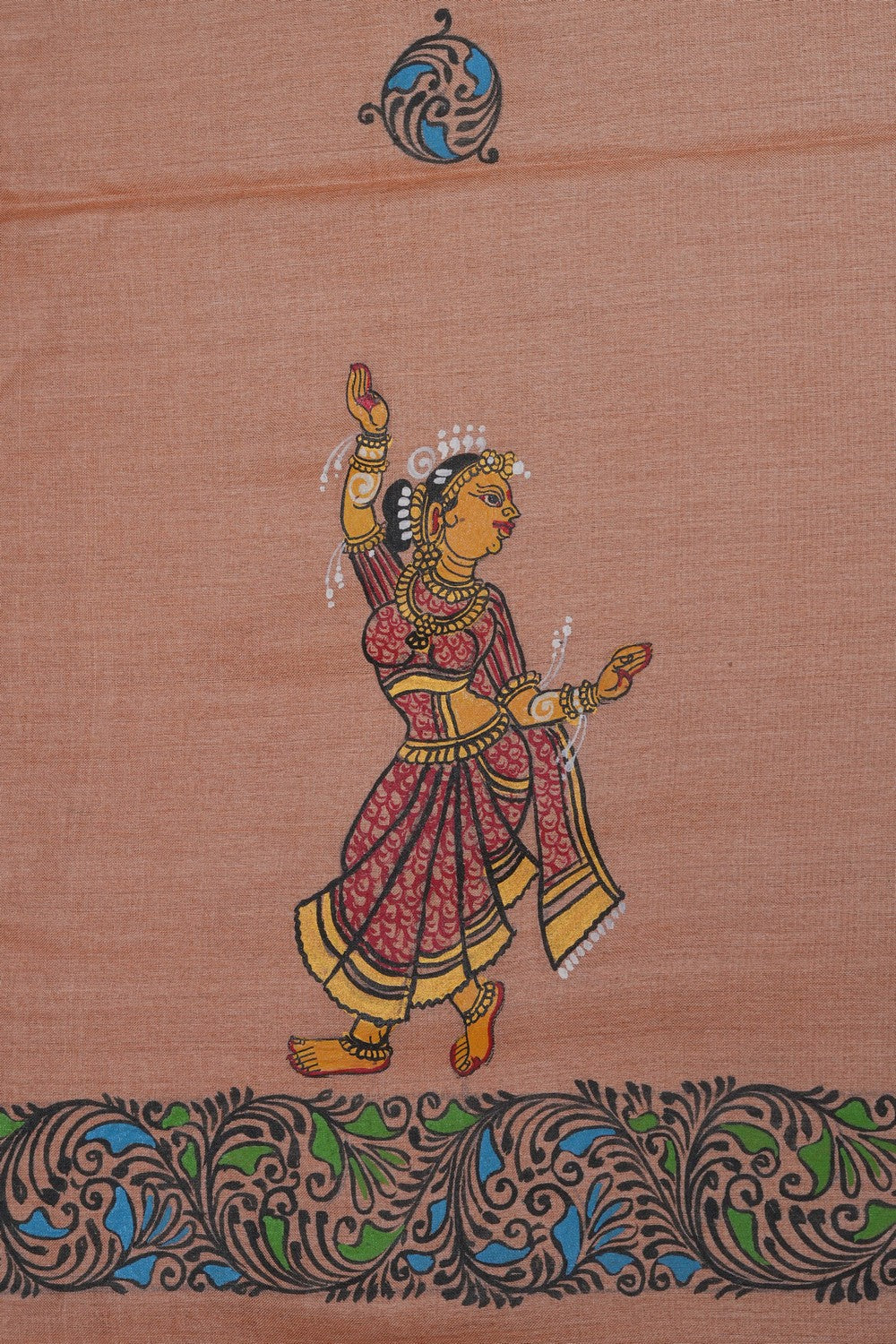 Image of Tussar Silk Patachitra Saree