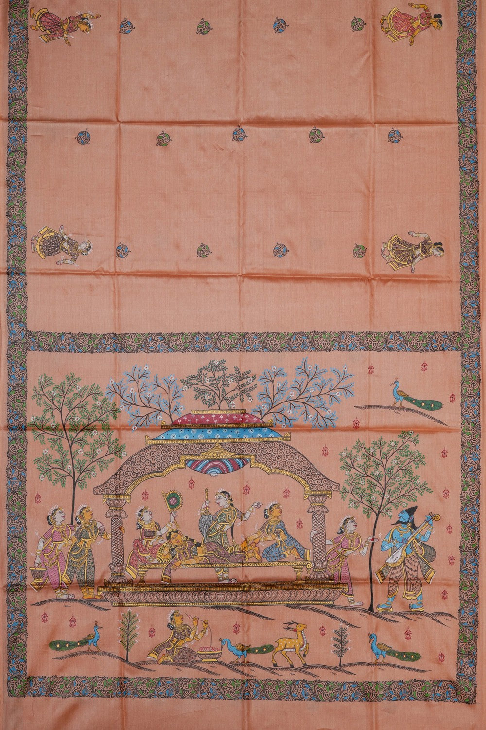 Image of Tussar Silk Patachitra Saree