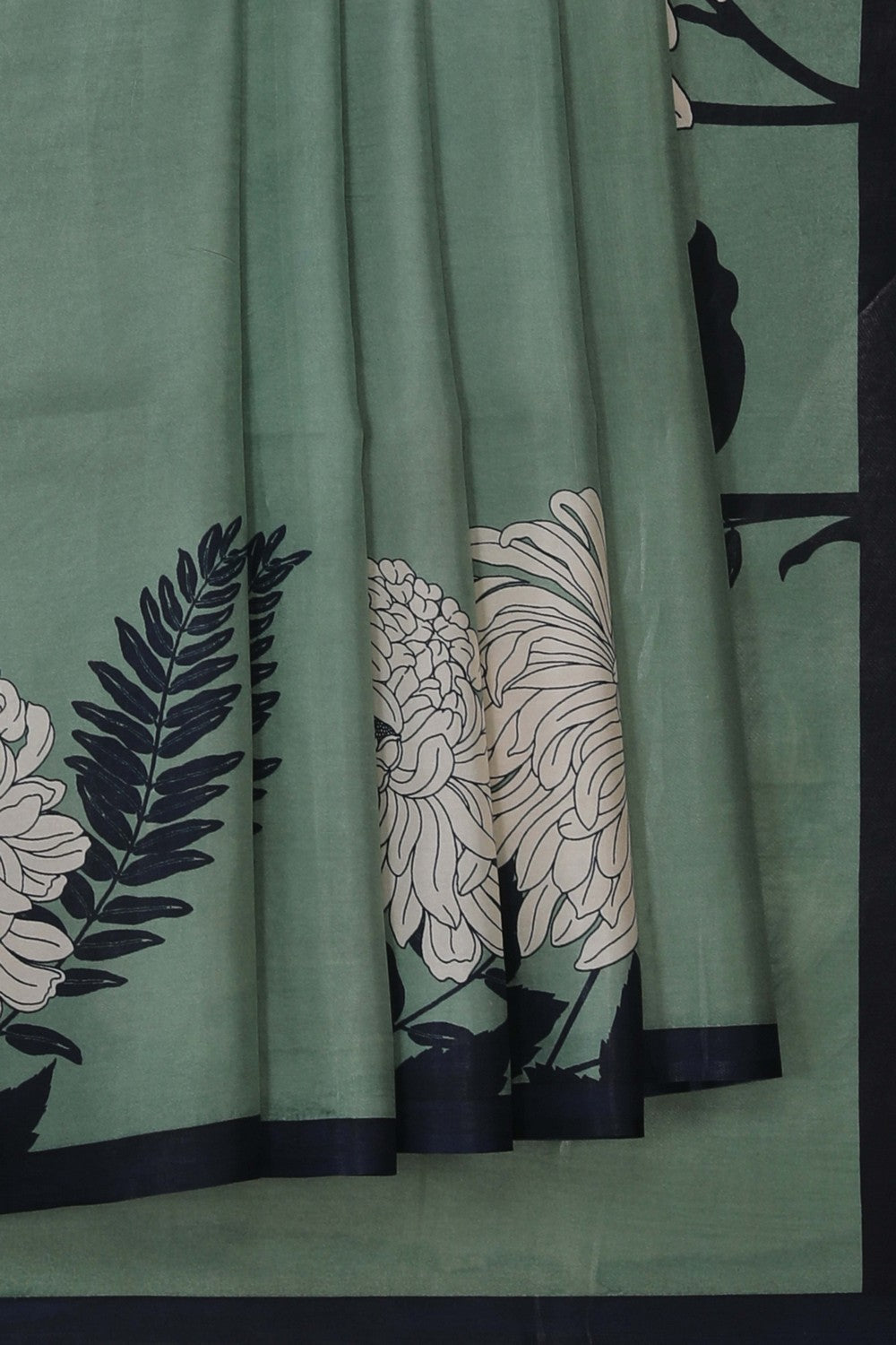 Image of A Floral Printed Soft Silk Saree