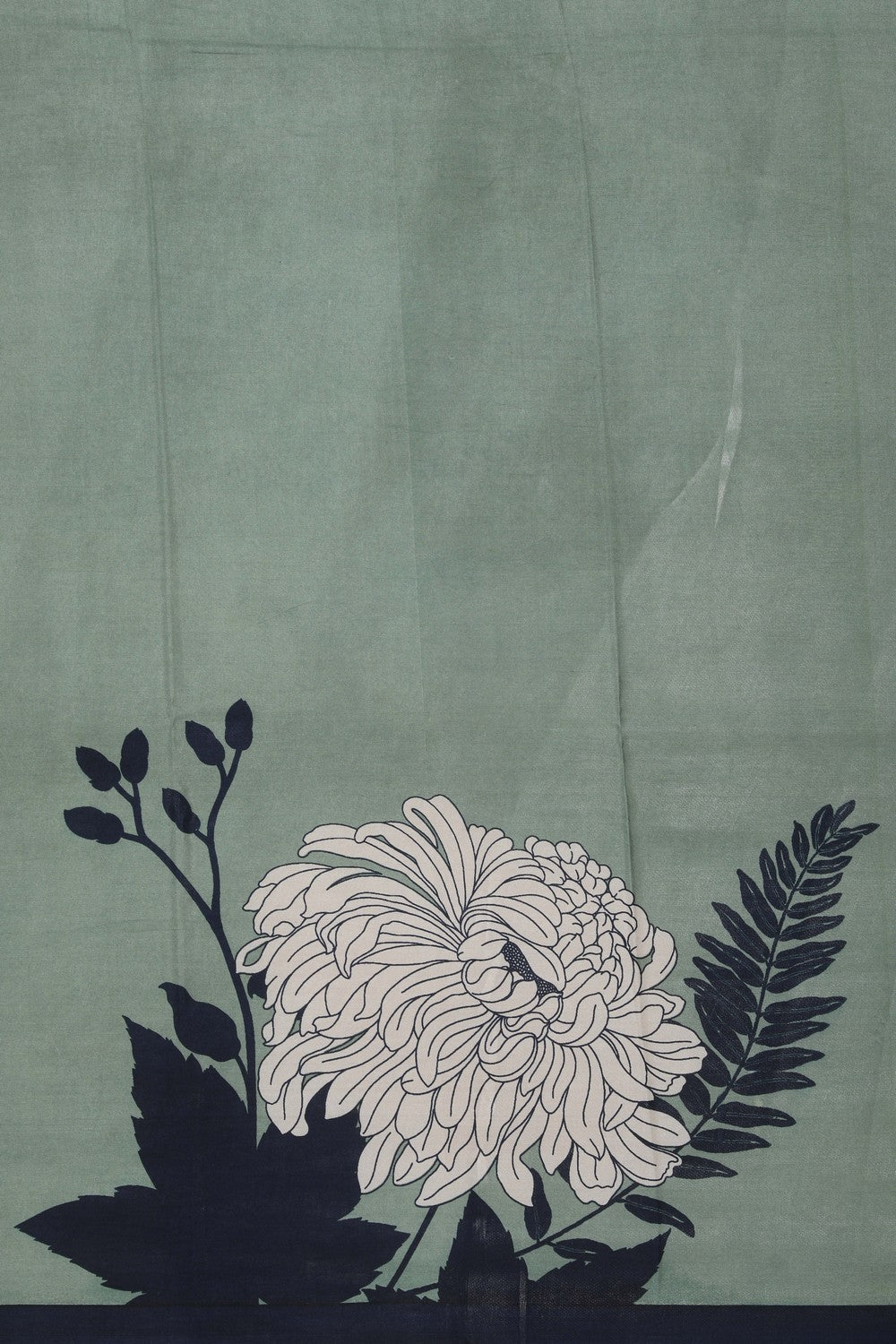 Image of A Floral Printed Soft Silk Saree