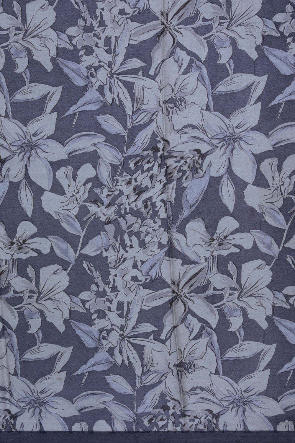 Image of A Floral Printed Soft Silk Saree