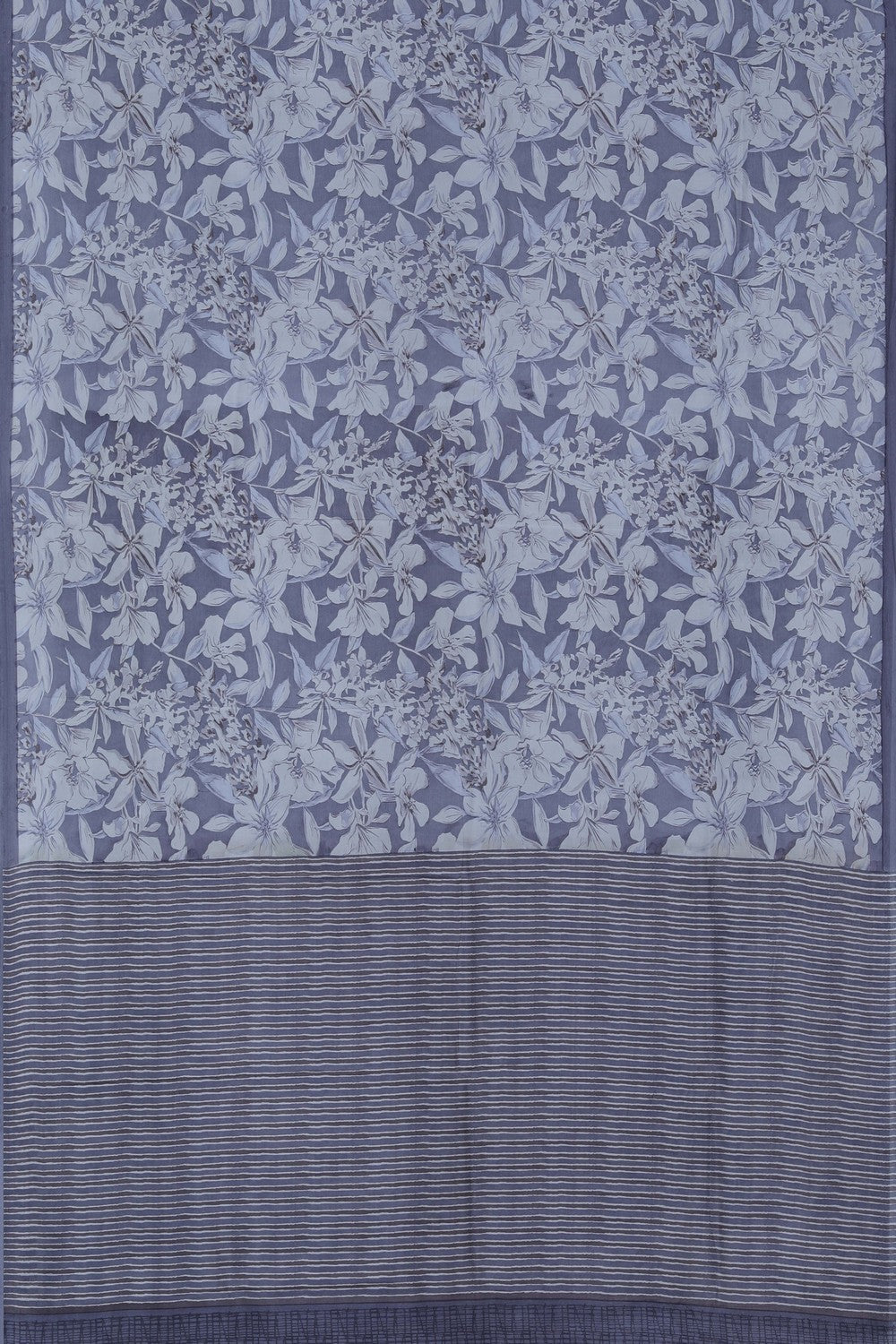 Image of A Floral Printed Soft Silk Saree