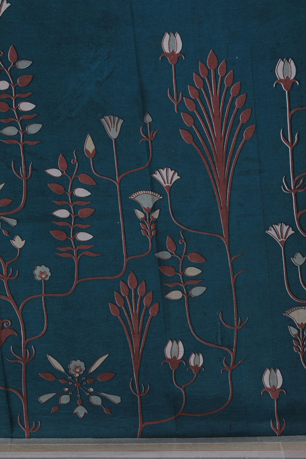 Image of A Floral Printed Soft Silk Saree
