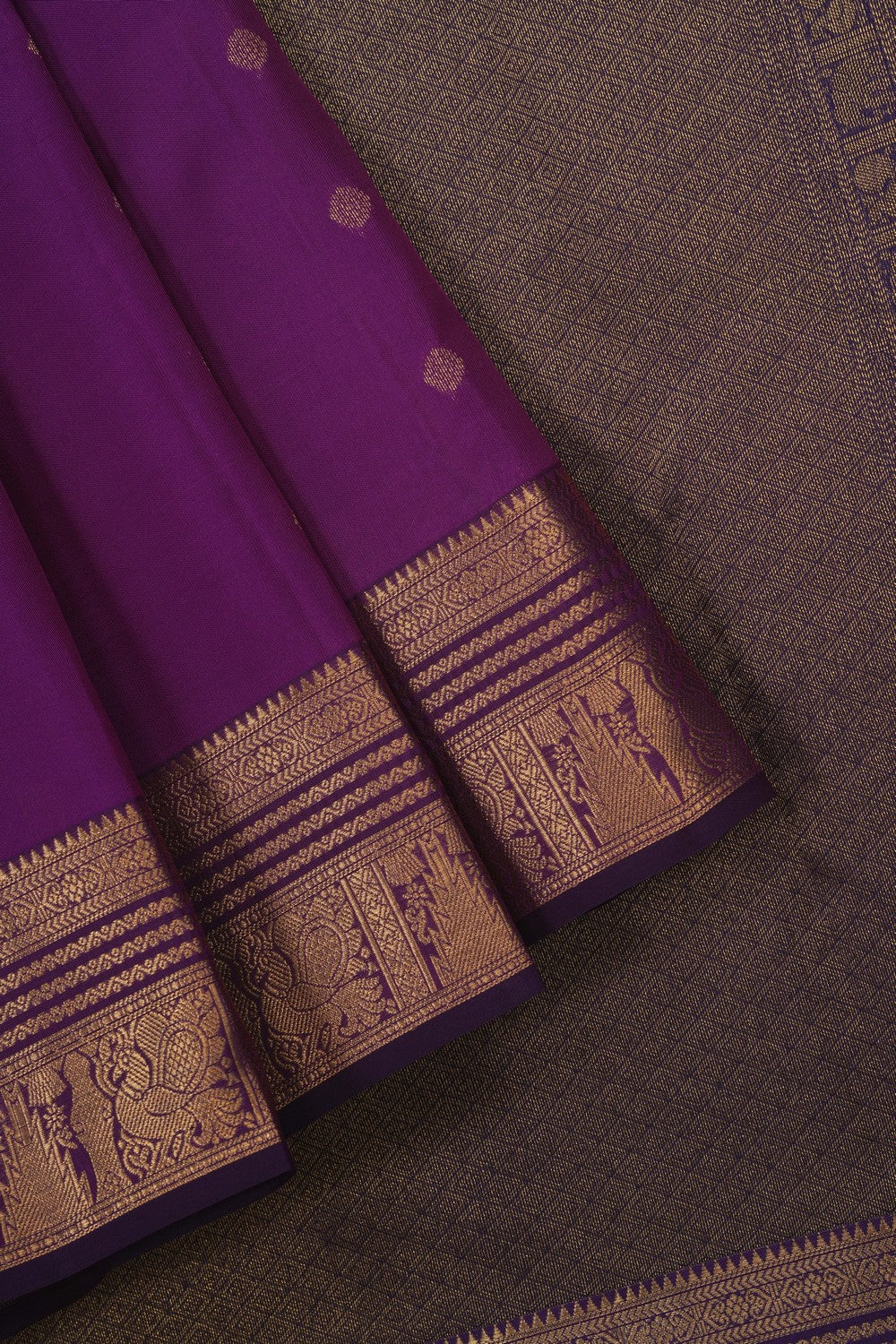 Image of Purple South Silk Saree