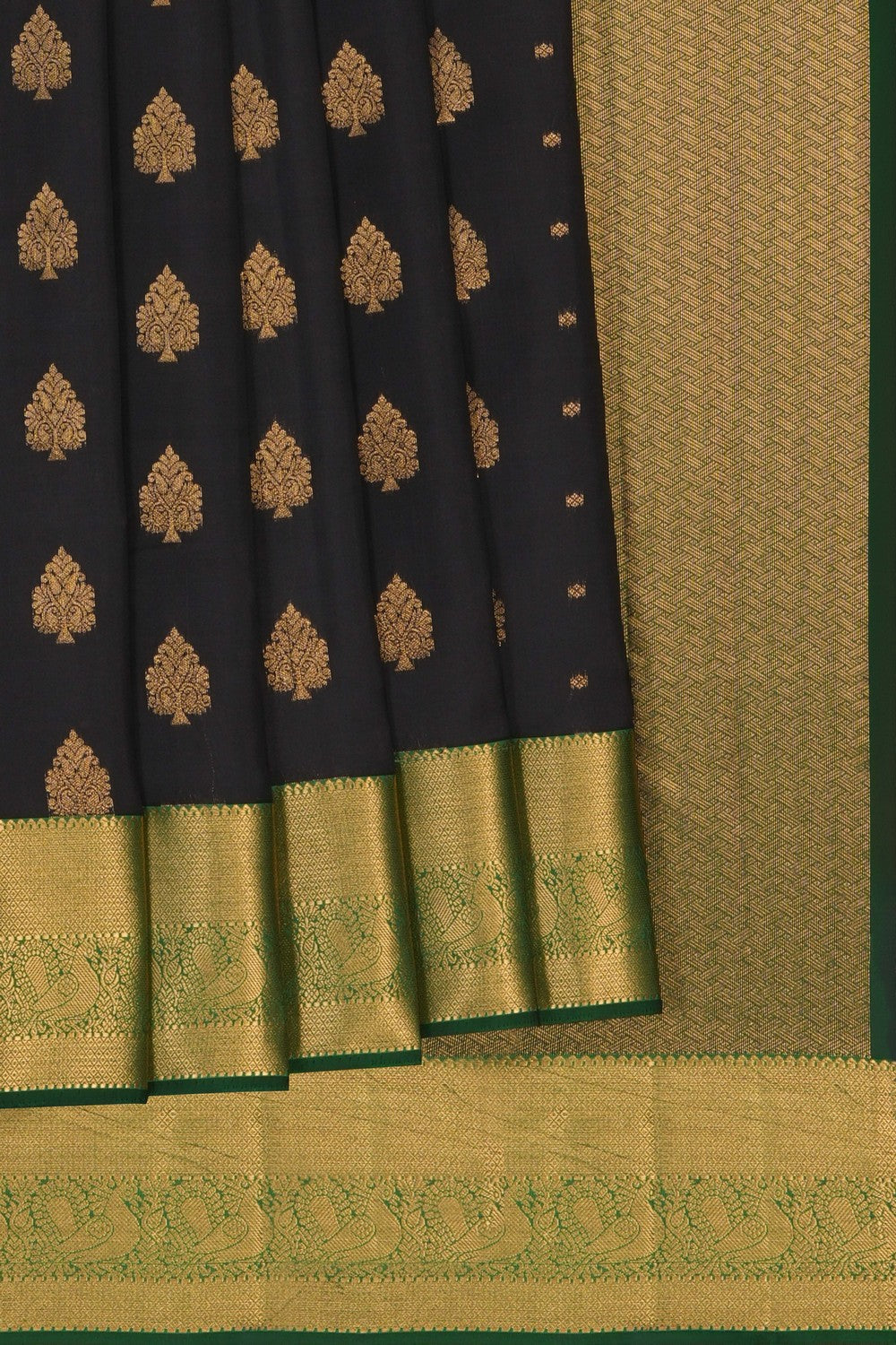 Image of Black South Silk Saree