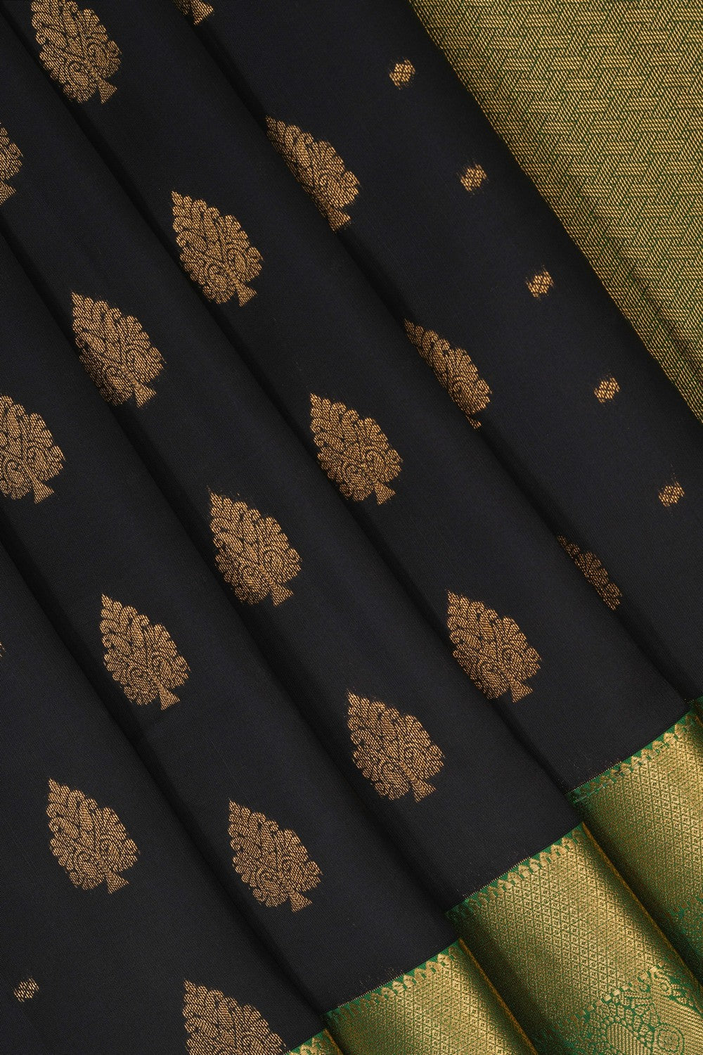 Image of Black South Silk Saree