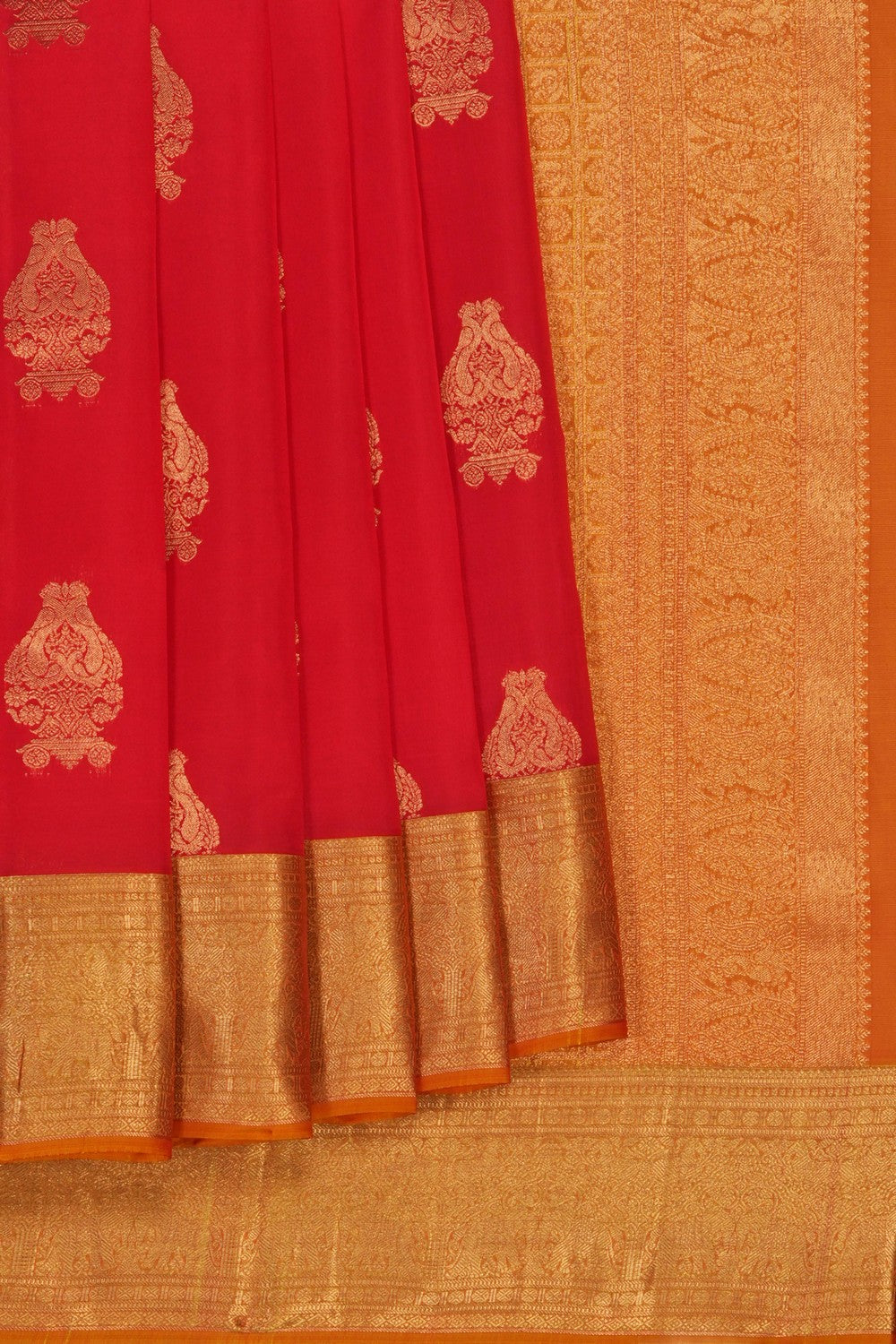 Image of Red South Silk Saree