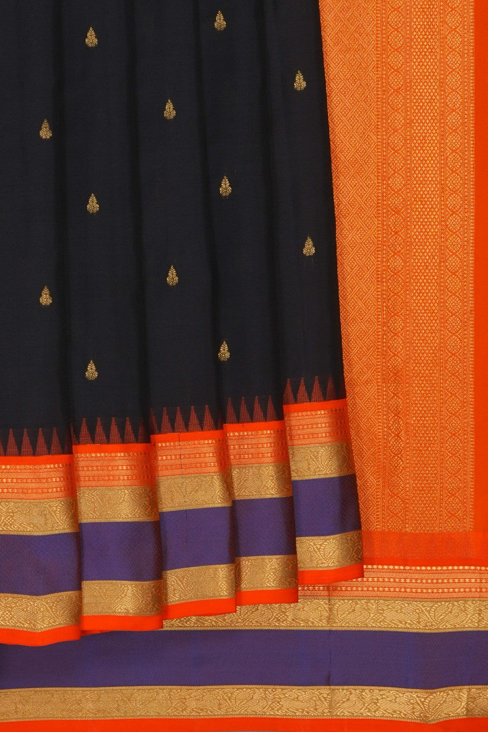Image of Black South Silk Saree