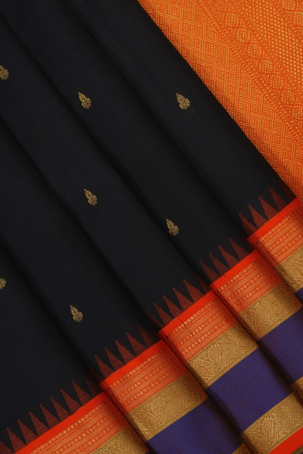 Image of Black South Silk Saree