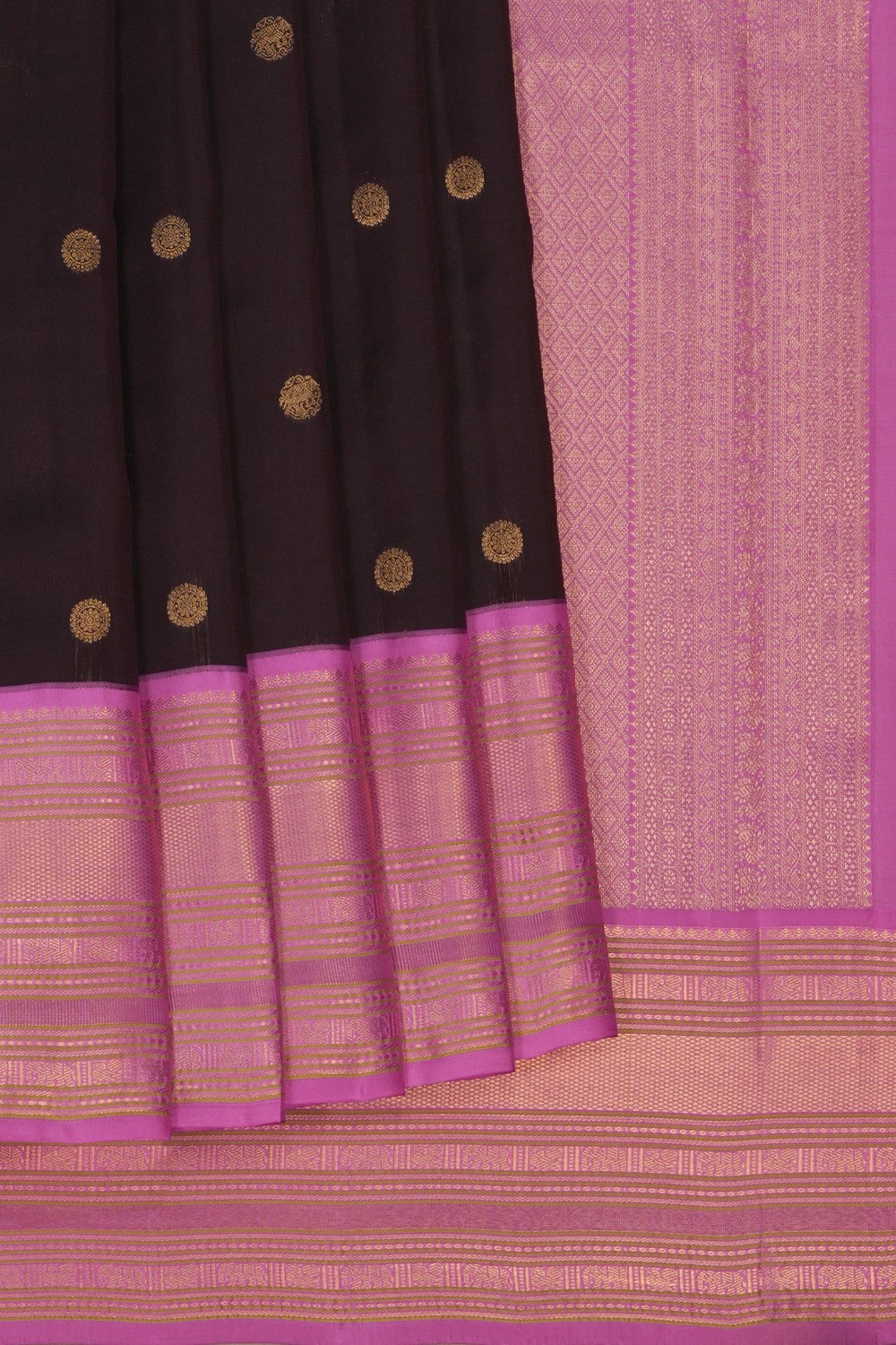Image of Brown South Silk Saree