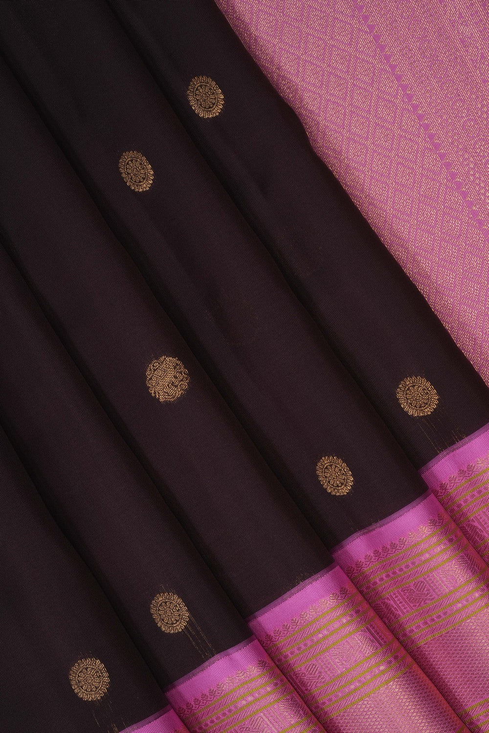 Image of Brown South Silk Saree