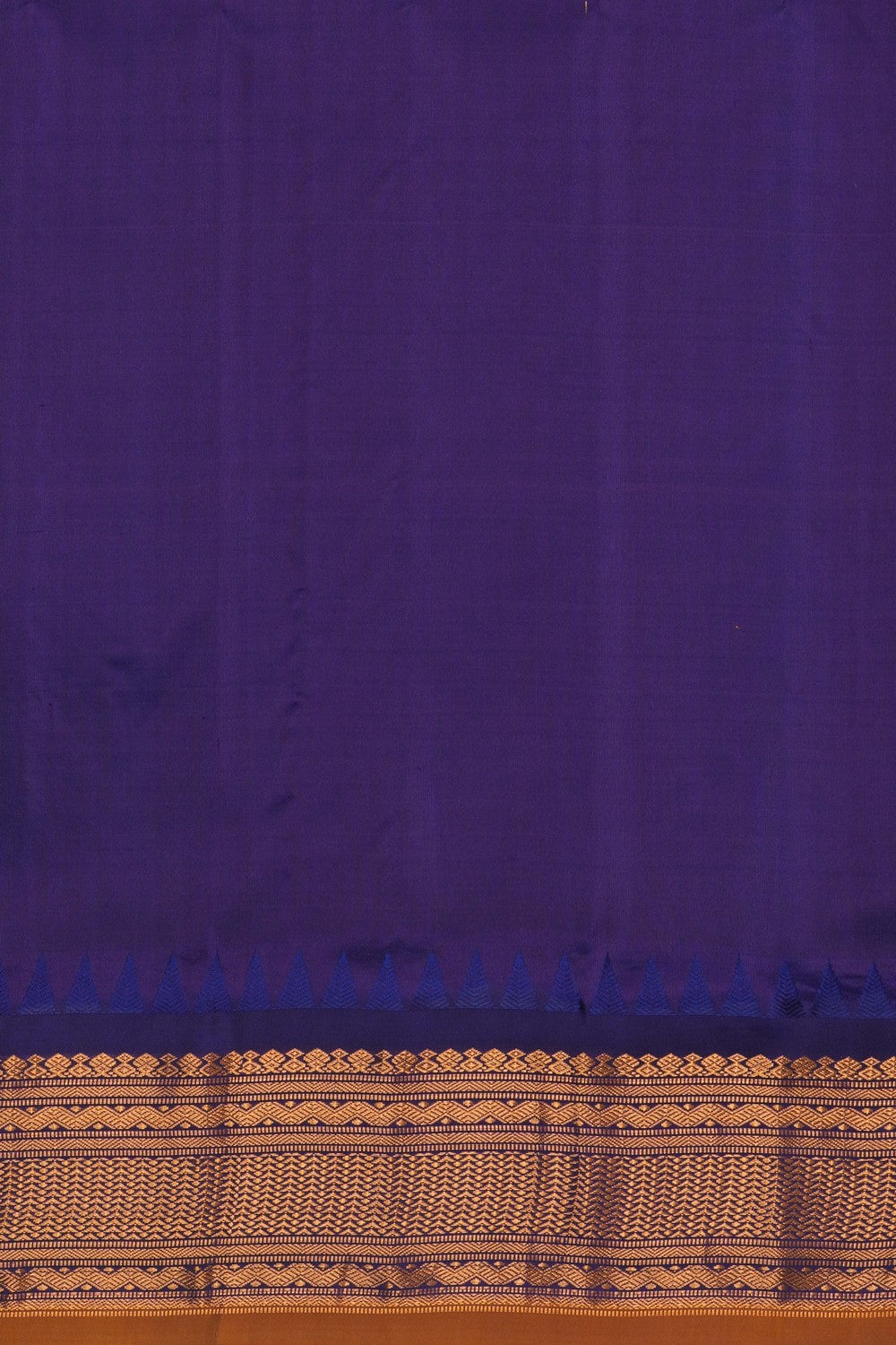 Image of Mustard Gadwal Silk Saree