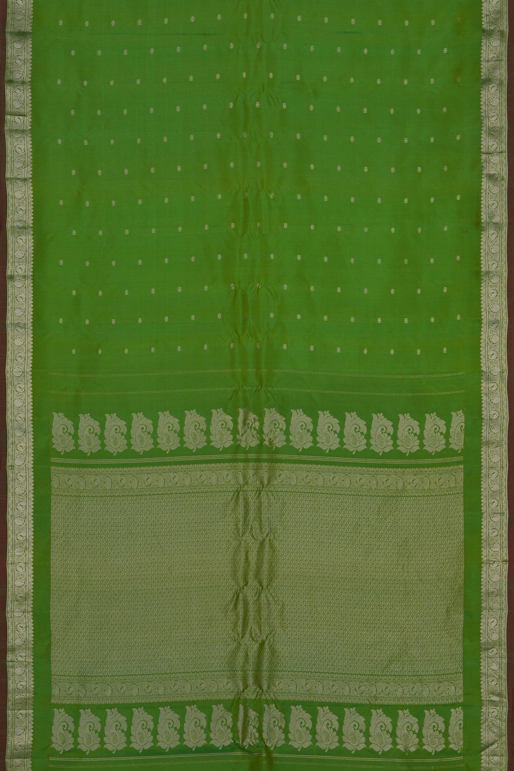Image of Gadwal Silk Green Saree
