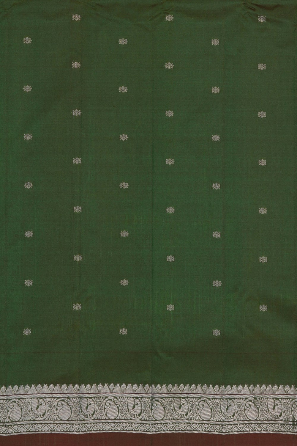 Image of Gadwal Silk Green Saree