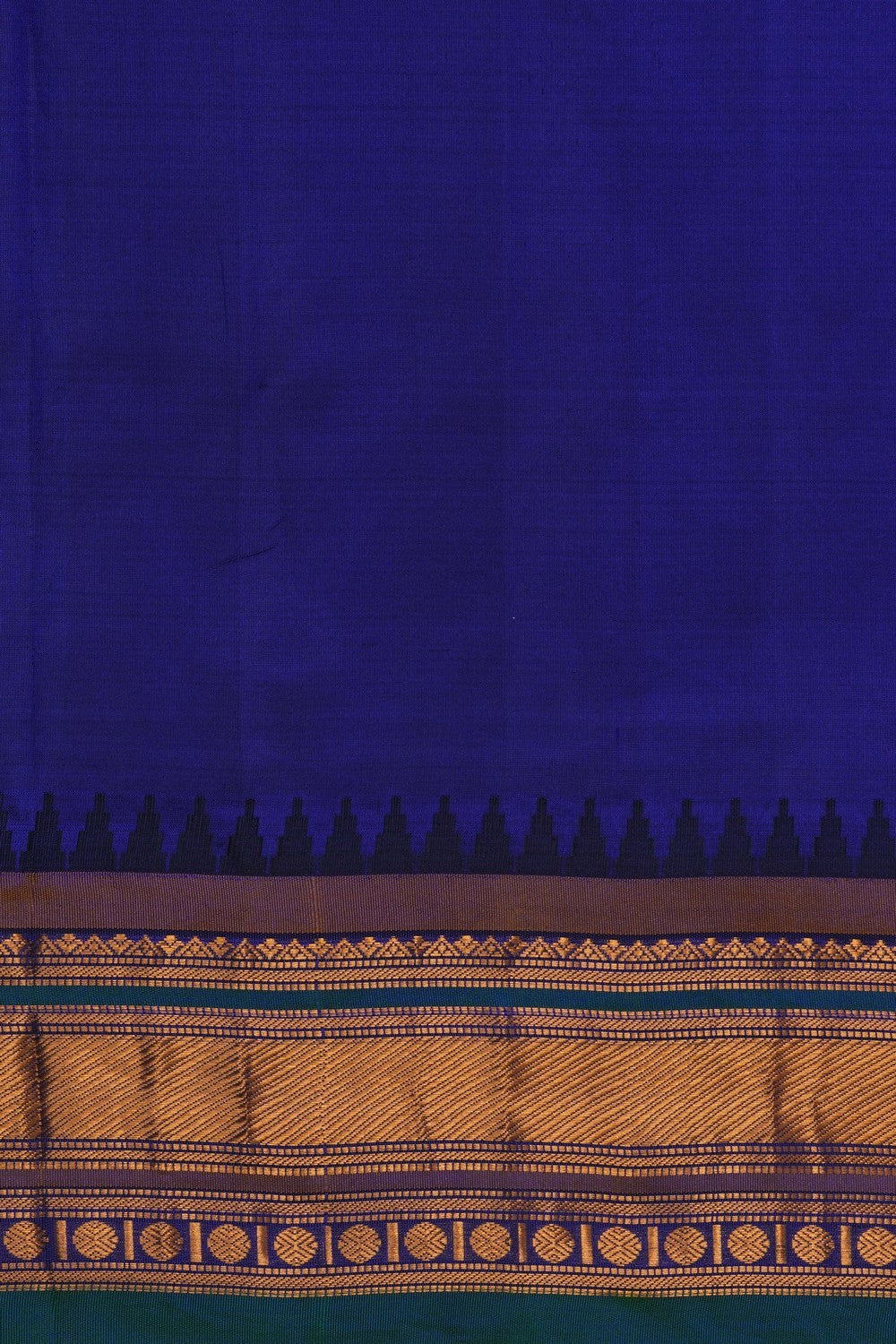 Image of Brown Gadwal Silk Saree