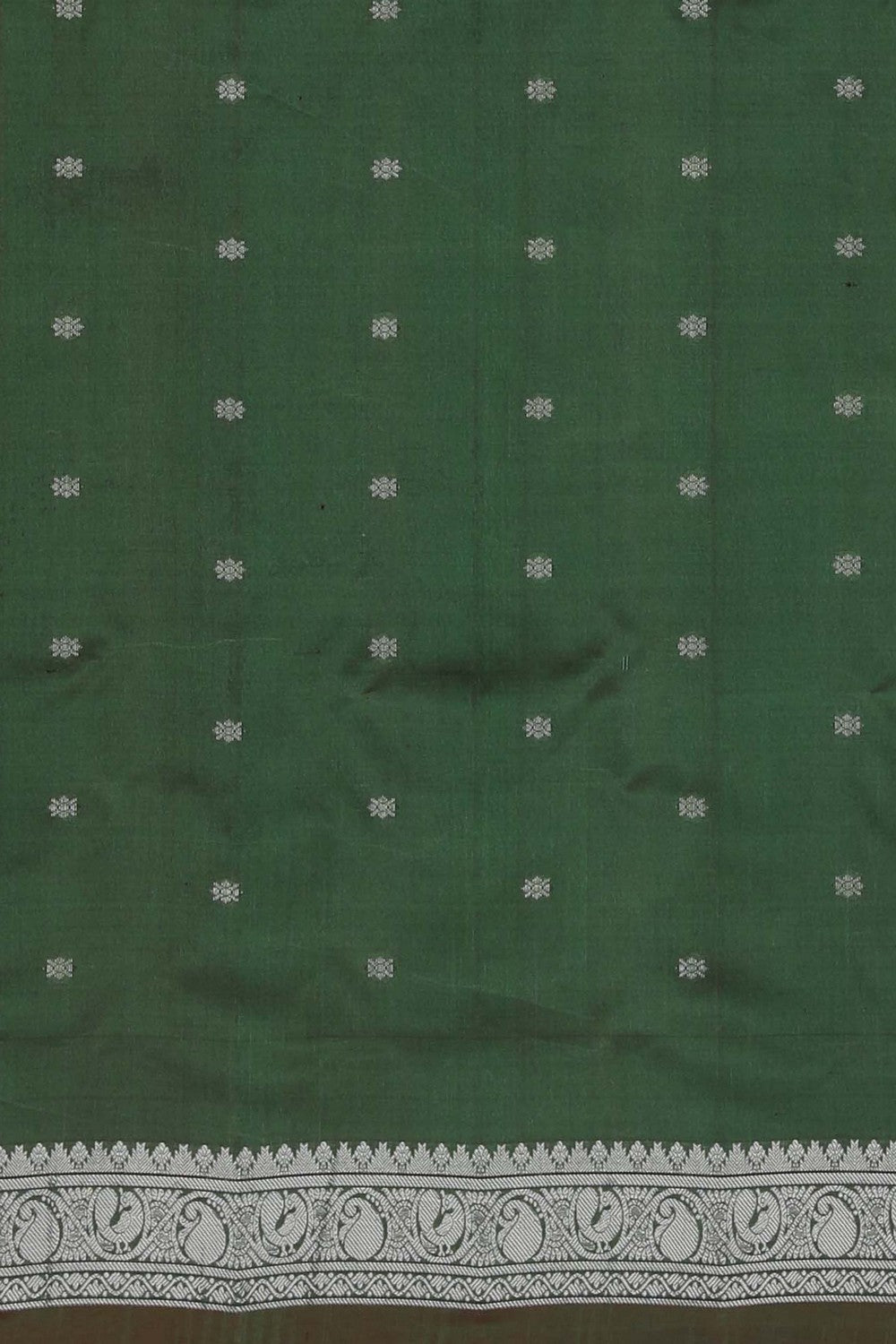 Image of Gadwal Silk Green Saree