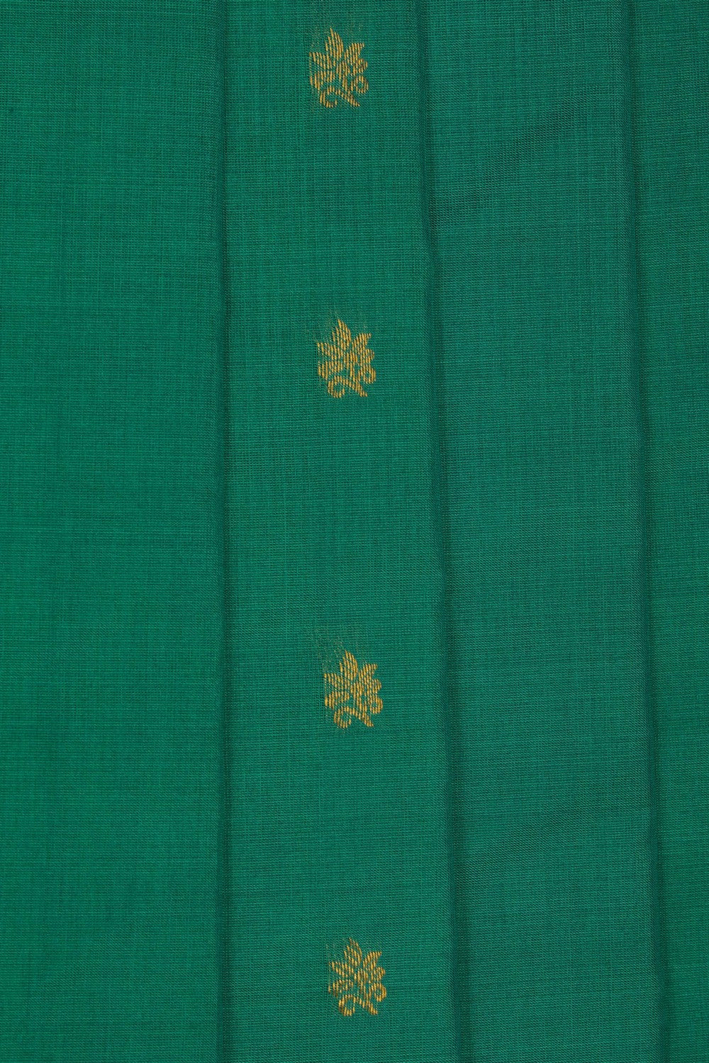 Image of Green Gadwal Silk Cotton Saree