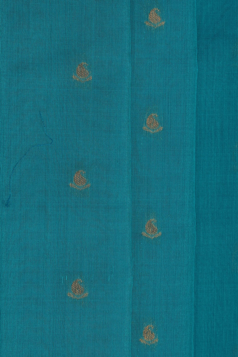 Image of Blue Gadwal Silk Cotton Saree