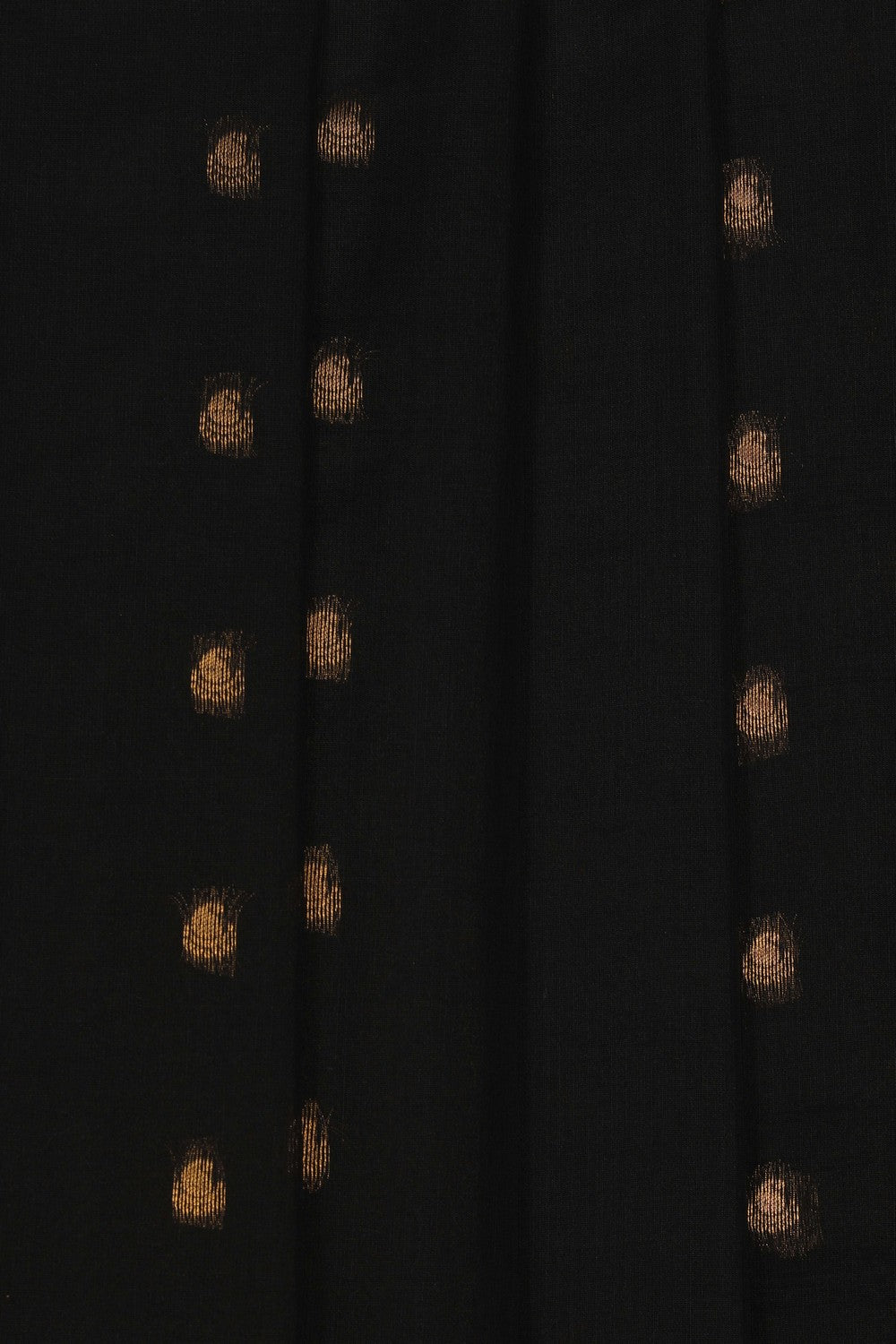 Image of Black Gadwal Silk Cotton Saree