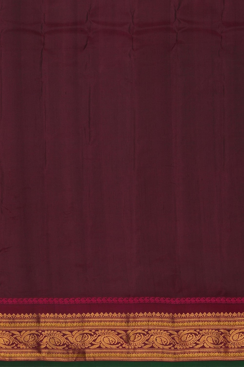 Image of Black Gadwal Silk Cotton Saree
