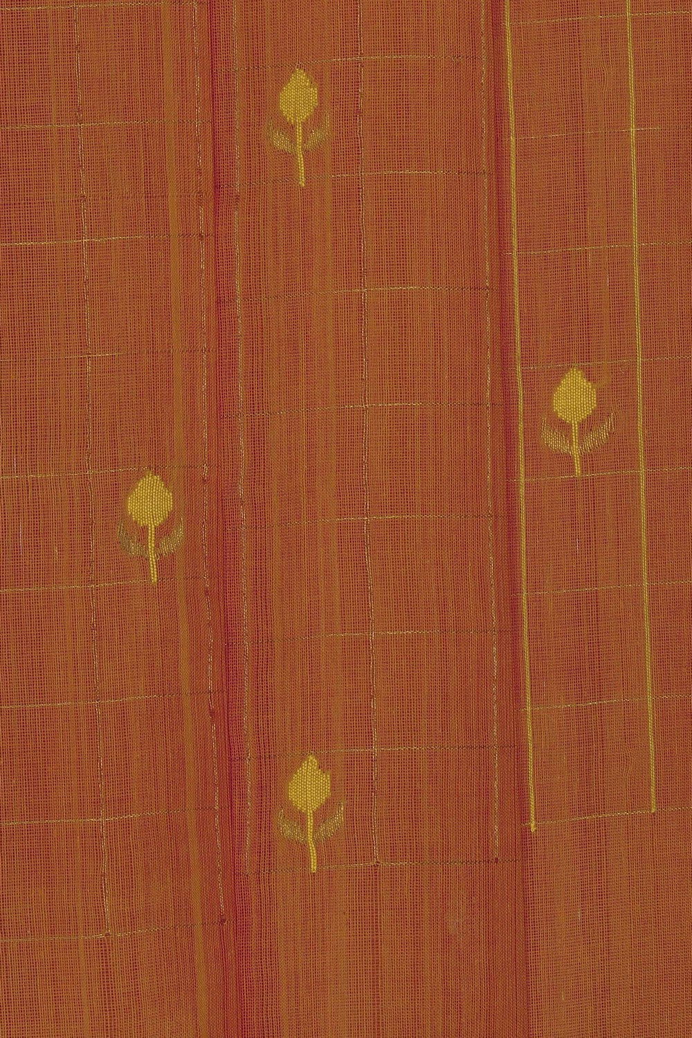 Image of Orange Uppada Cotton Saree