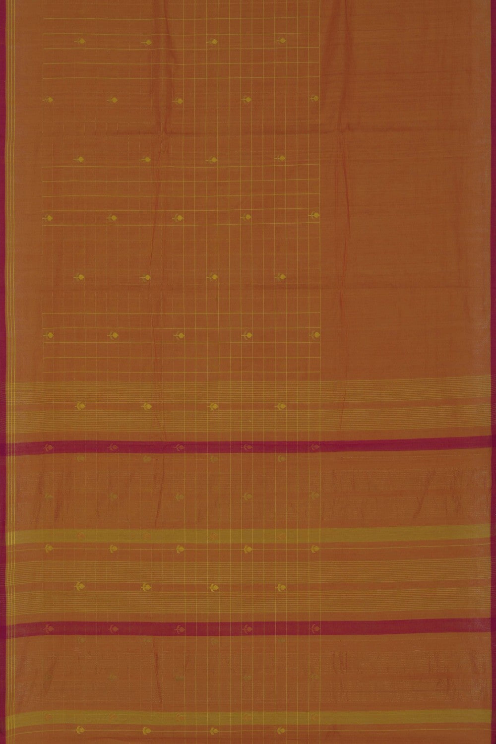 Image of Orange Uppada Cotton Saree