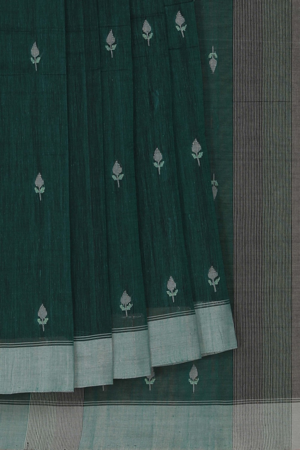Image of Green Uppada Cotton Saree