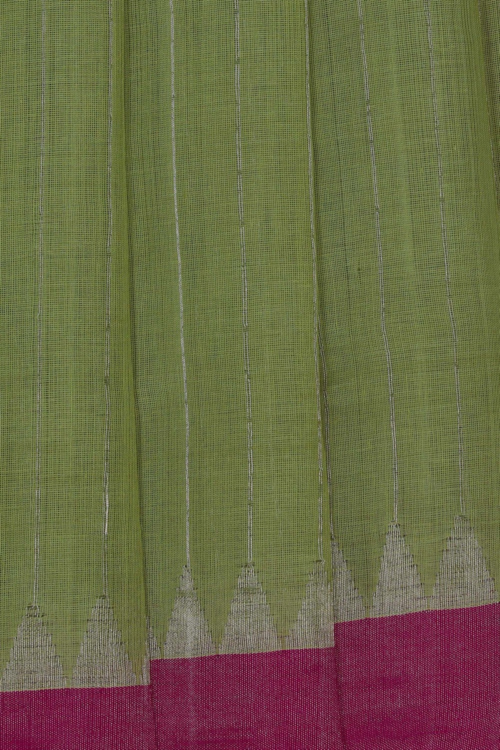 Image of Green Uppada Cotton Saree