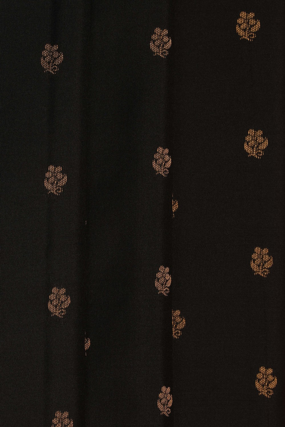 Image of Black Gadwal Silk Saree