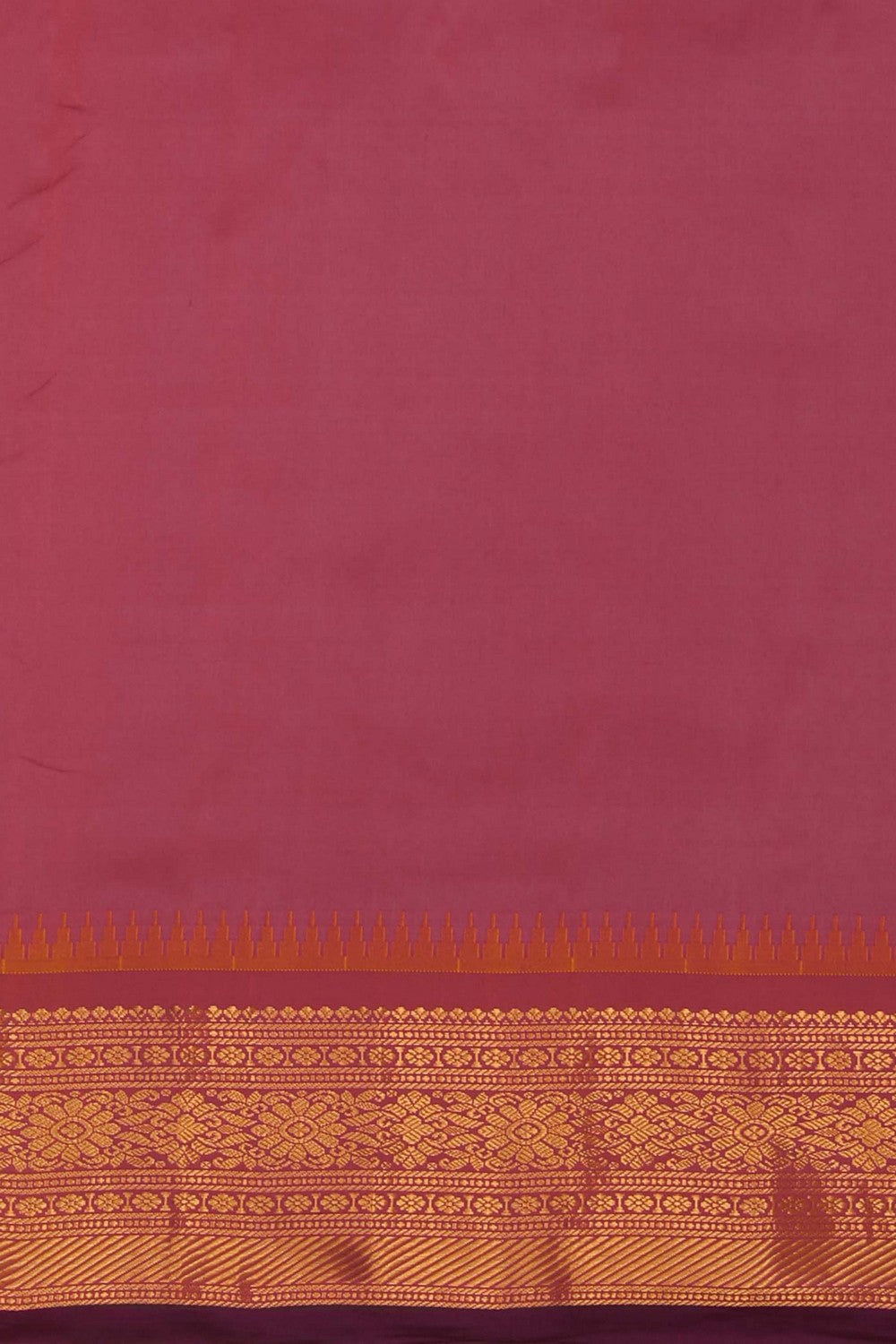 Image of Black Gadwal Silk Saree